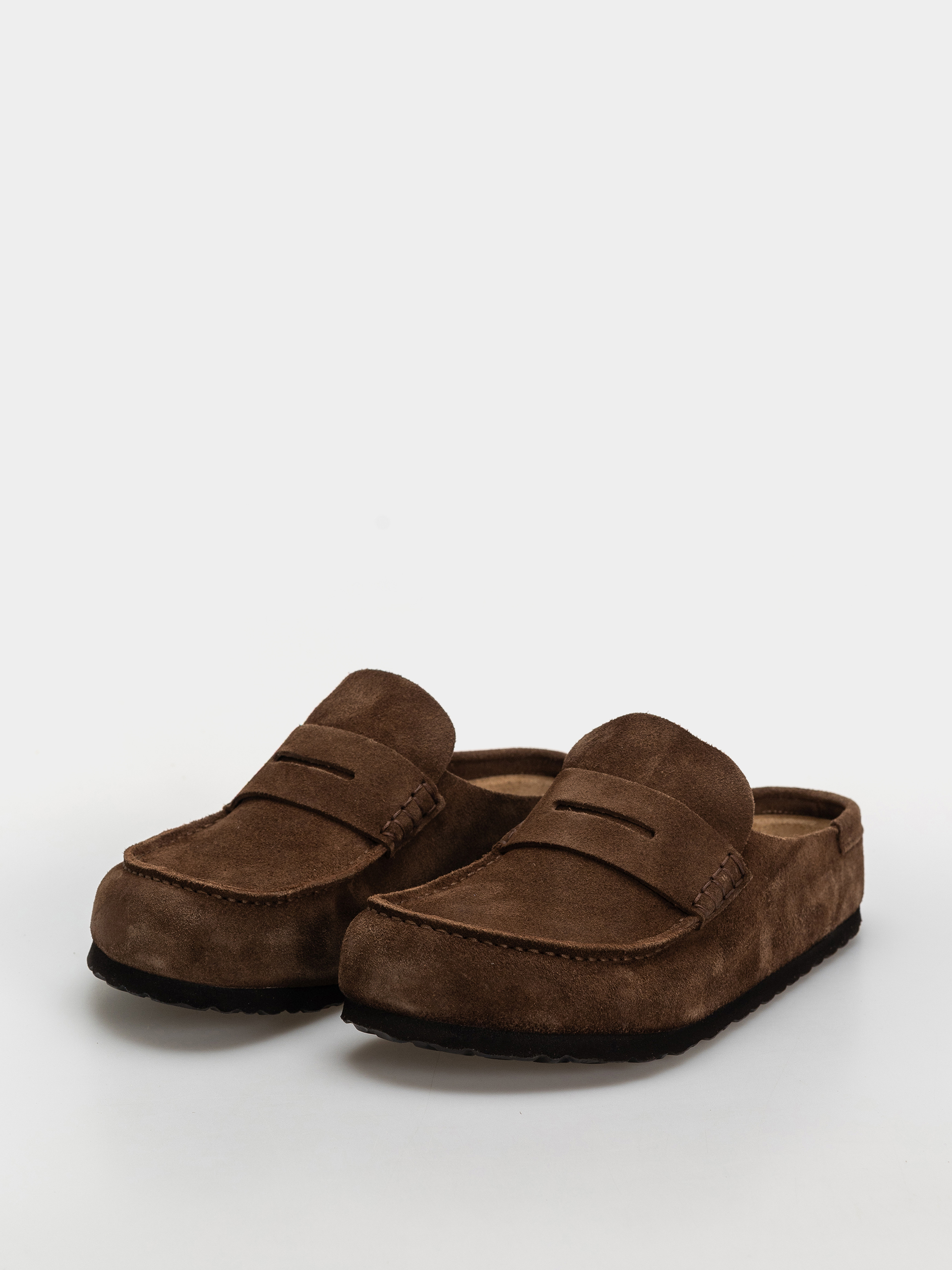 Шльопанці Birkenstock Naples Wrapped Suede Leather Regular (carafe)