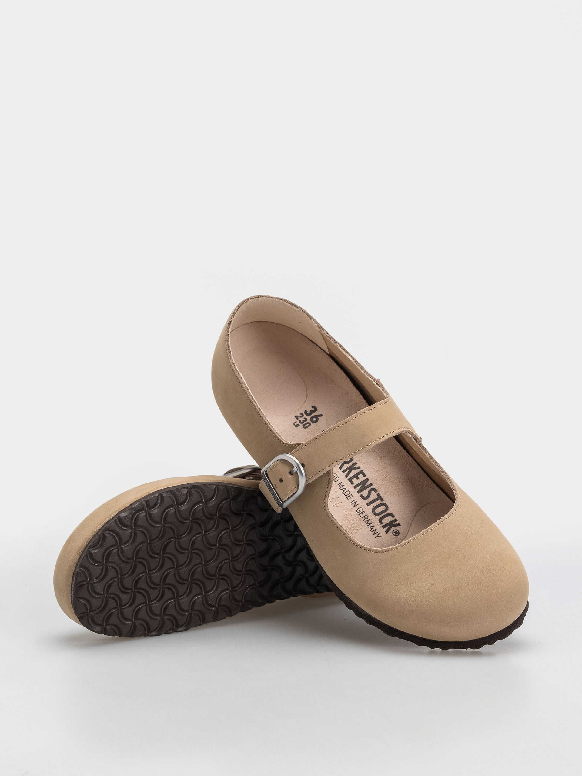 Шльопанці Birkenstock Santa Clarita Nubuck Leather Narrow Wmn (sandcastle)