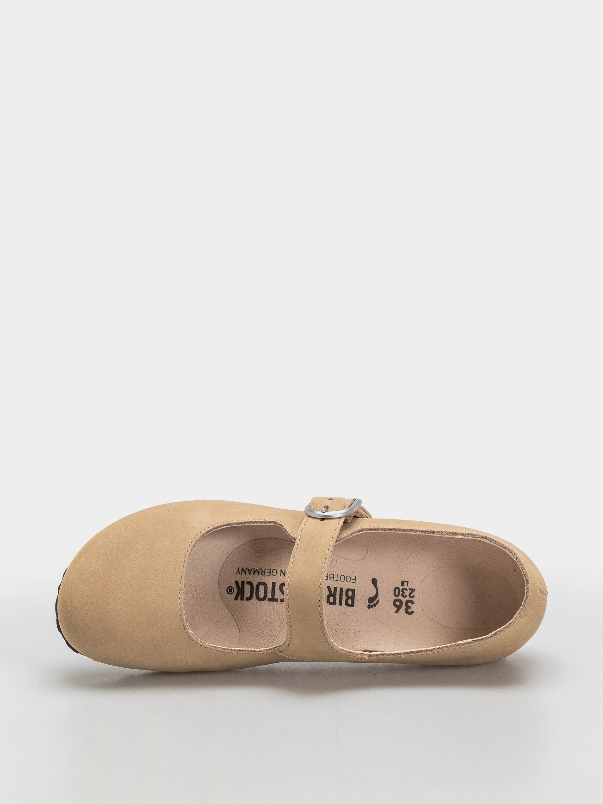 Шльопанці Birkenstock Santa Clarita Nubuck Leather Narrow Wmn (sandcastle)