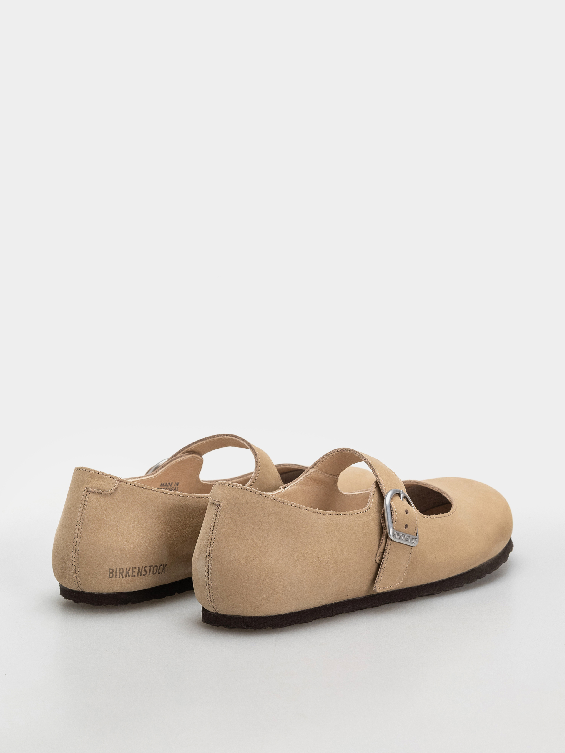 Шльопанці Birkenstock Santa Clarita Nubuck Leather Narrow Wmn (sandcastle)