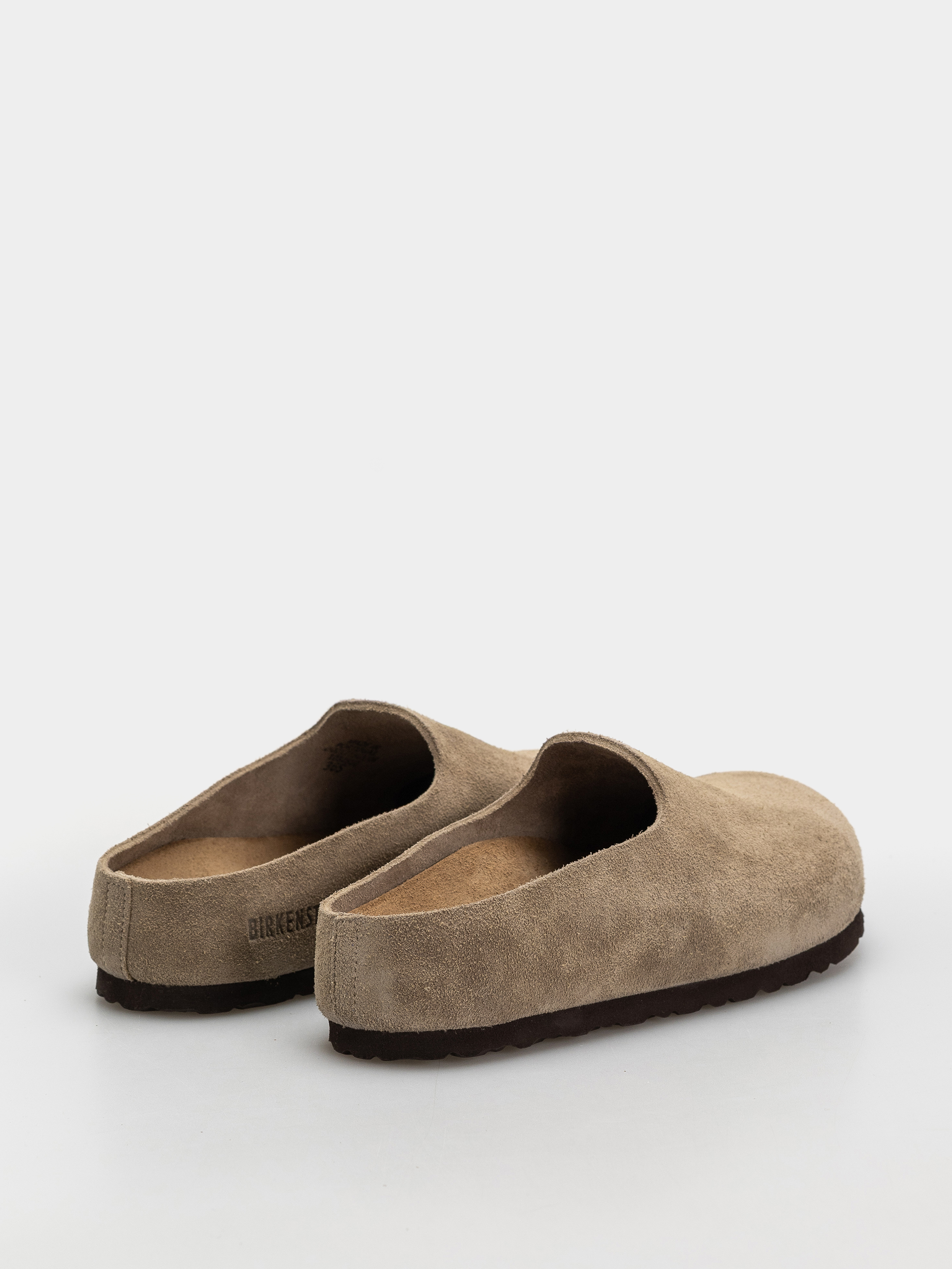 Шльопанці Birkenstock Amsterdam Wrapped Suede Leather Narrow (taupe)