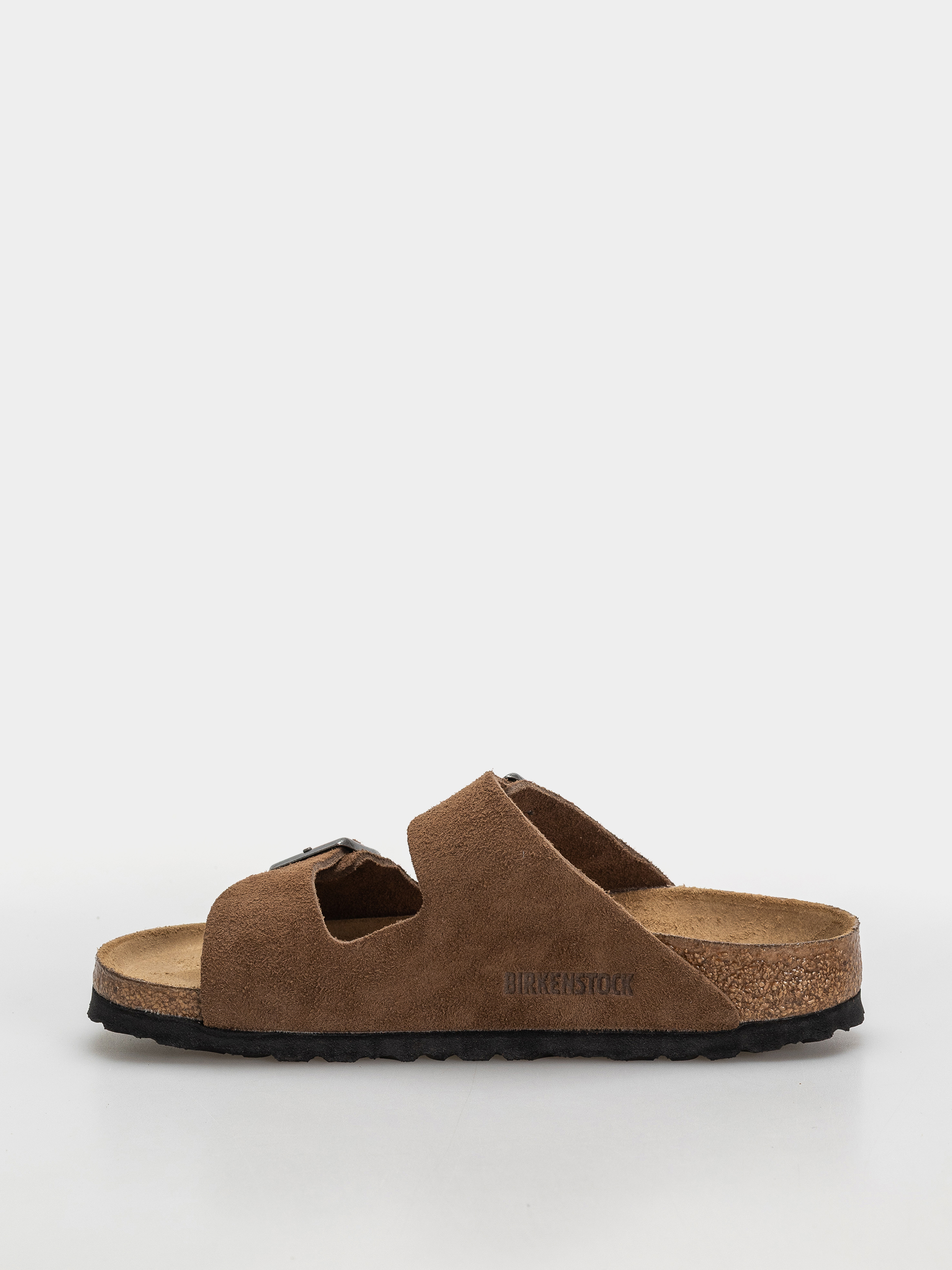 Шльопанці Birkenstock Arizona Suede Leather Narrow (dark tea)