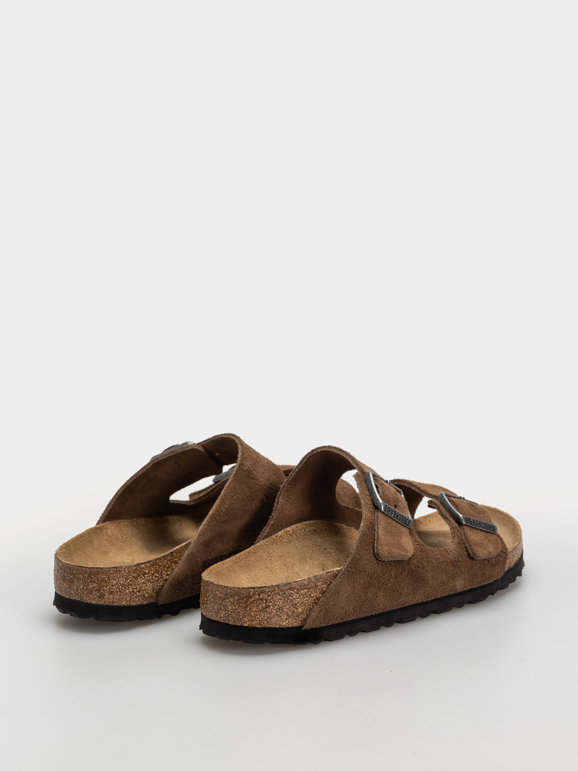Шльопанці Birkenstock Arizona Suede Leather Narrow (dark tea)