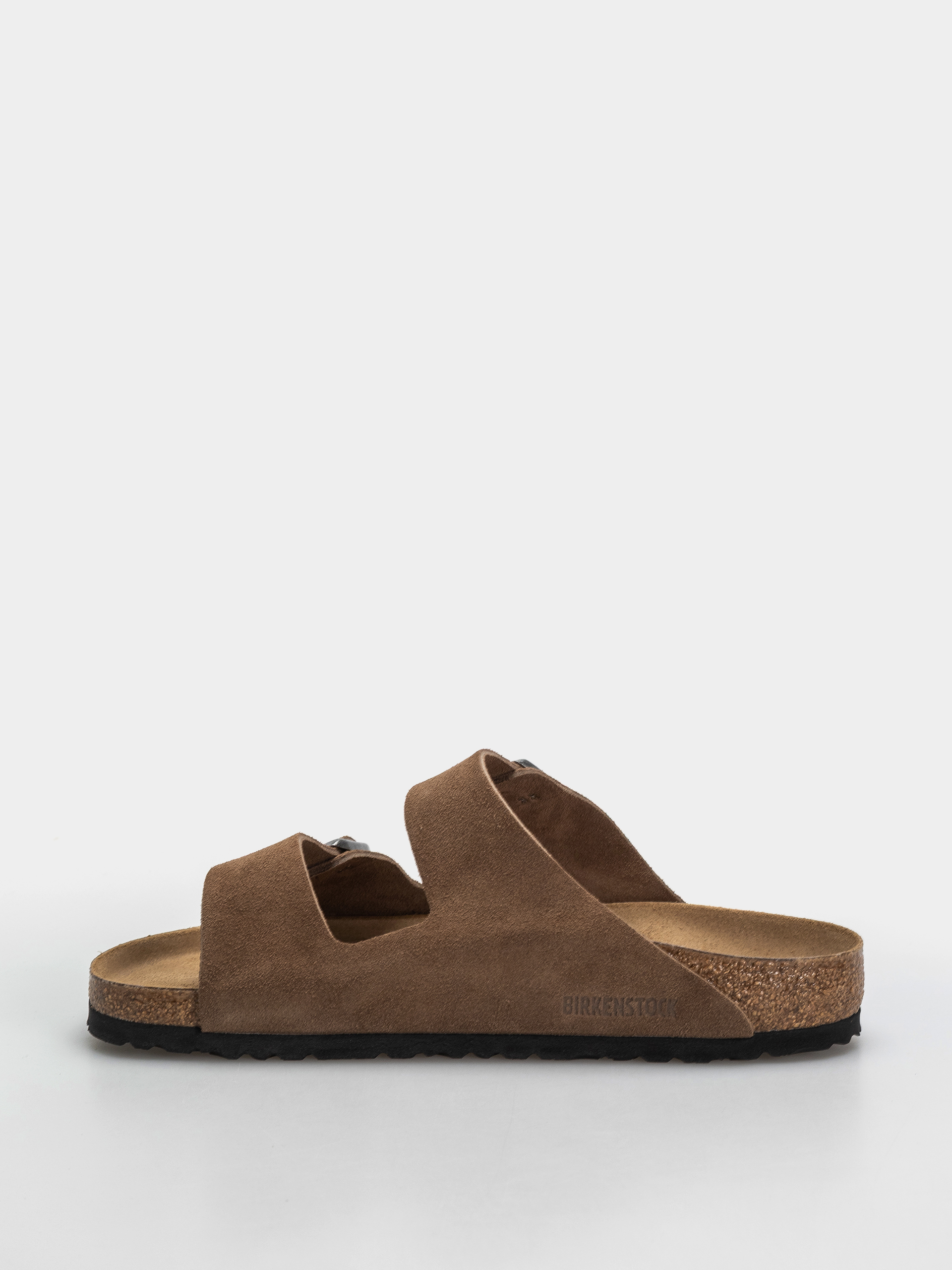 Шльопанці Birkenstock Arizona Suede Leather Regular (dark tea)