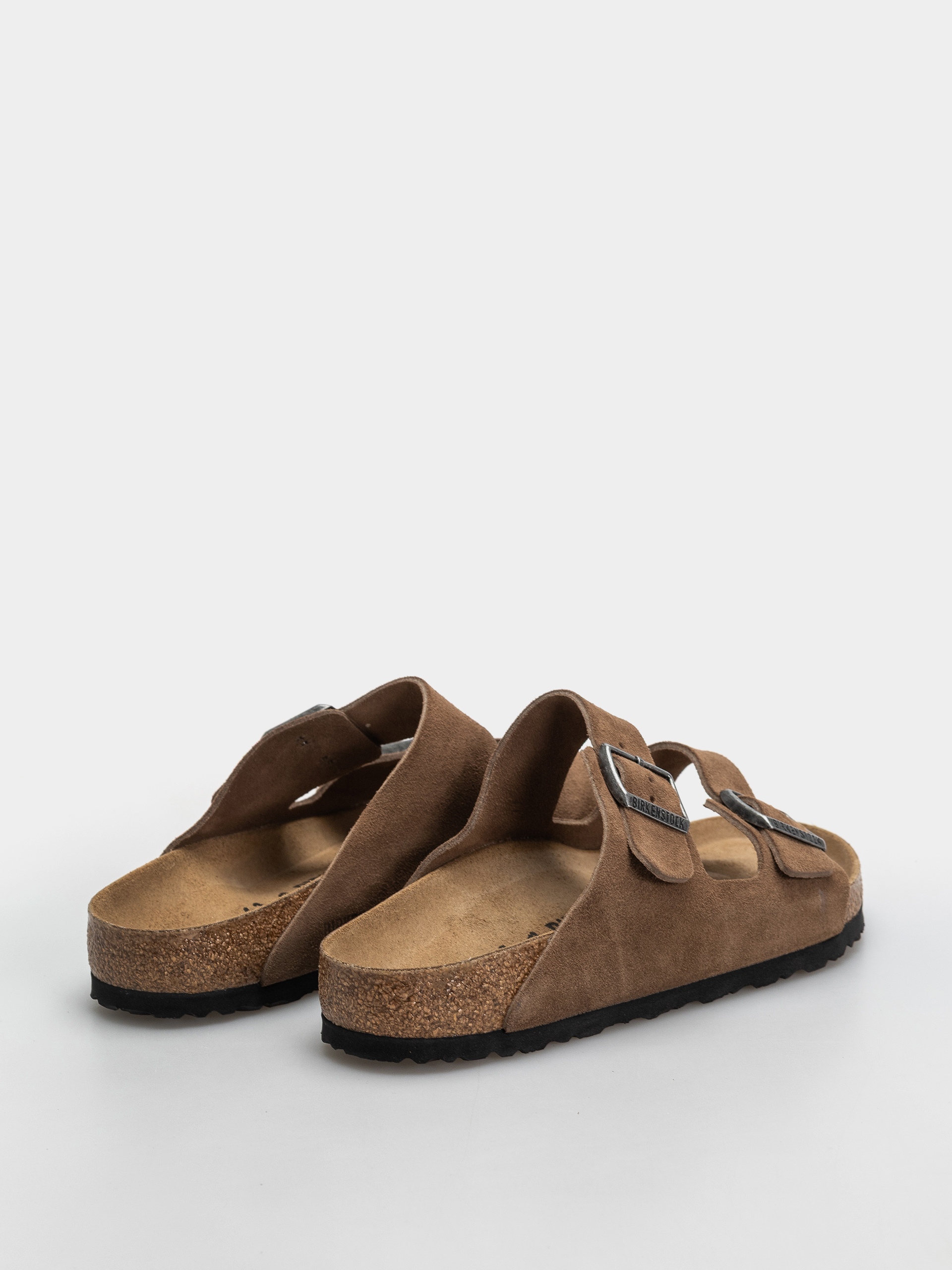 Шльопанці Birkenstock Arizona Suede Leather Regular (dark tea)