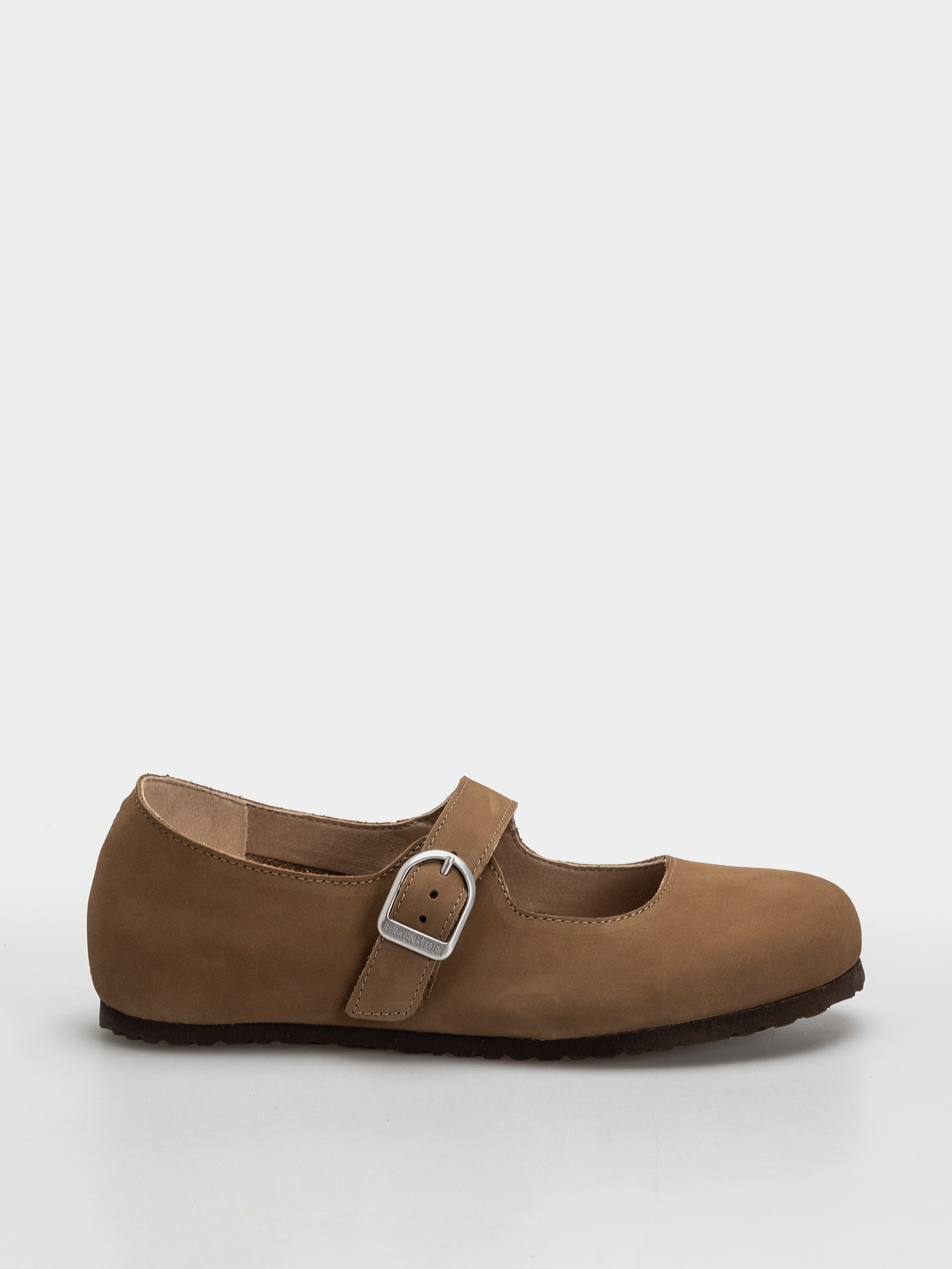 u0428u043bu044cu043eu043fu0430u043du0446u0456 Birkenstock Santa Clarita Nubuck Leather Narrow Wmn (dark tea)