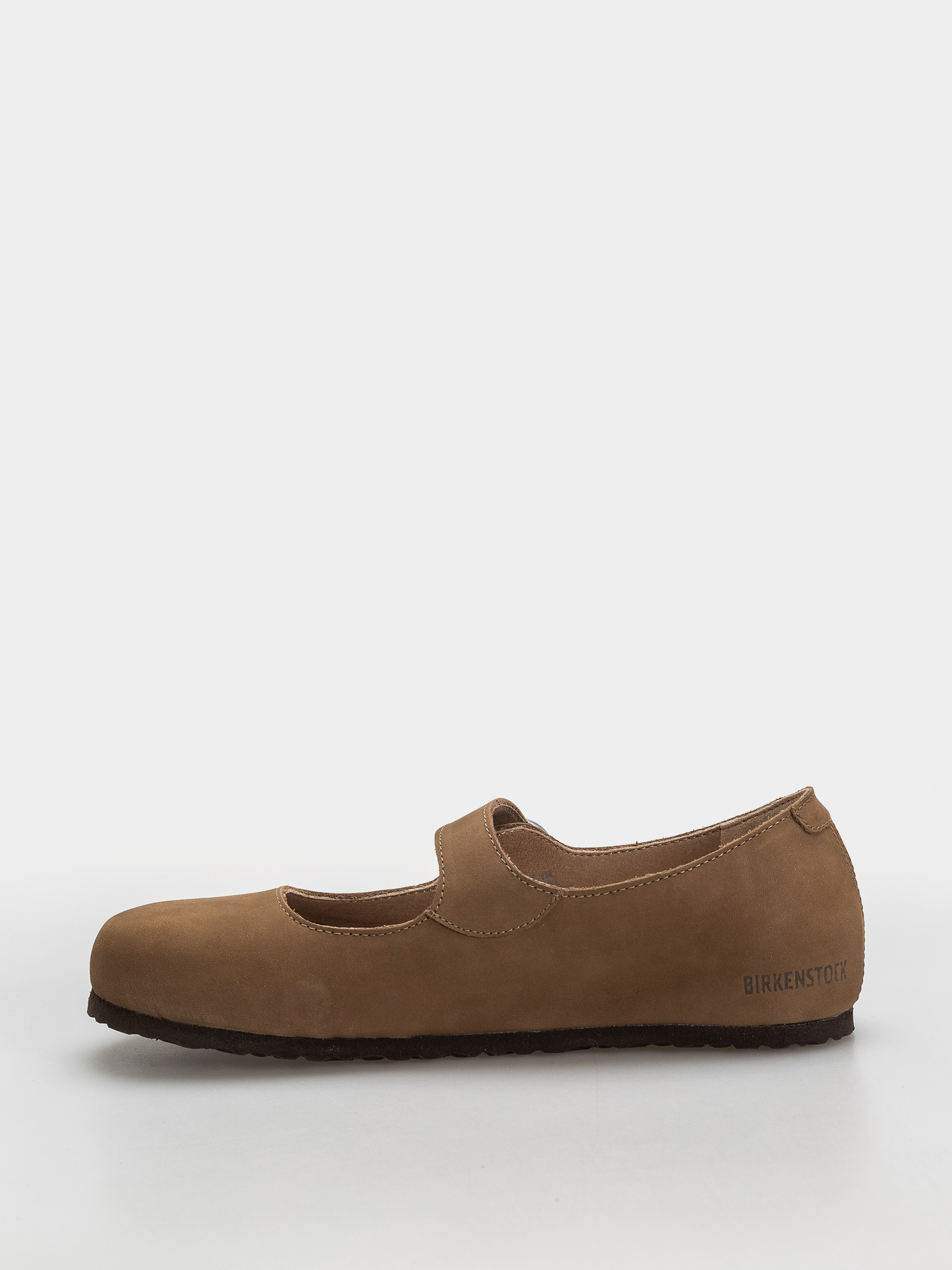 Шльопанці Birkenstock Santa Clarita Nubuck Leather Narrow Wmn (dark tea)