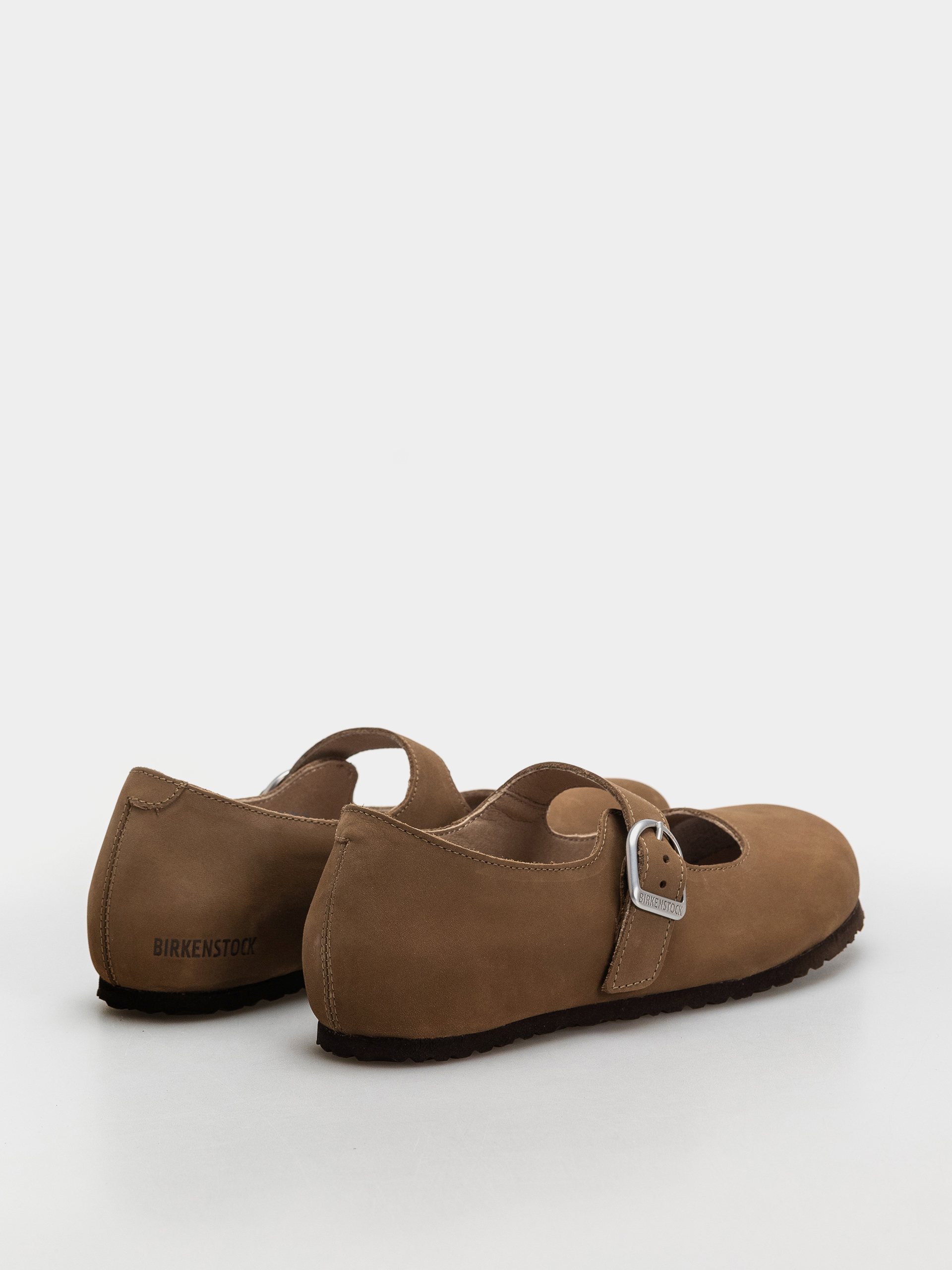 Шльопанці Birkenstock Santa Clarita Nubuck Leather Narrow Wmn (dark tea)
