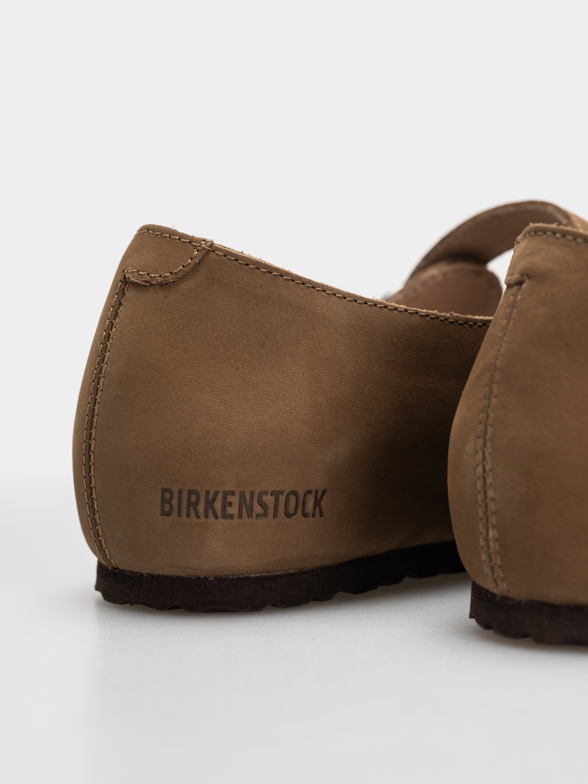 Шльопанці Birkenstock Santa Clarita Nubuck Leather Narrow Wmn (dark tea)