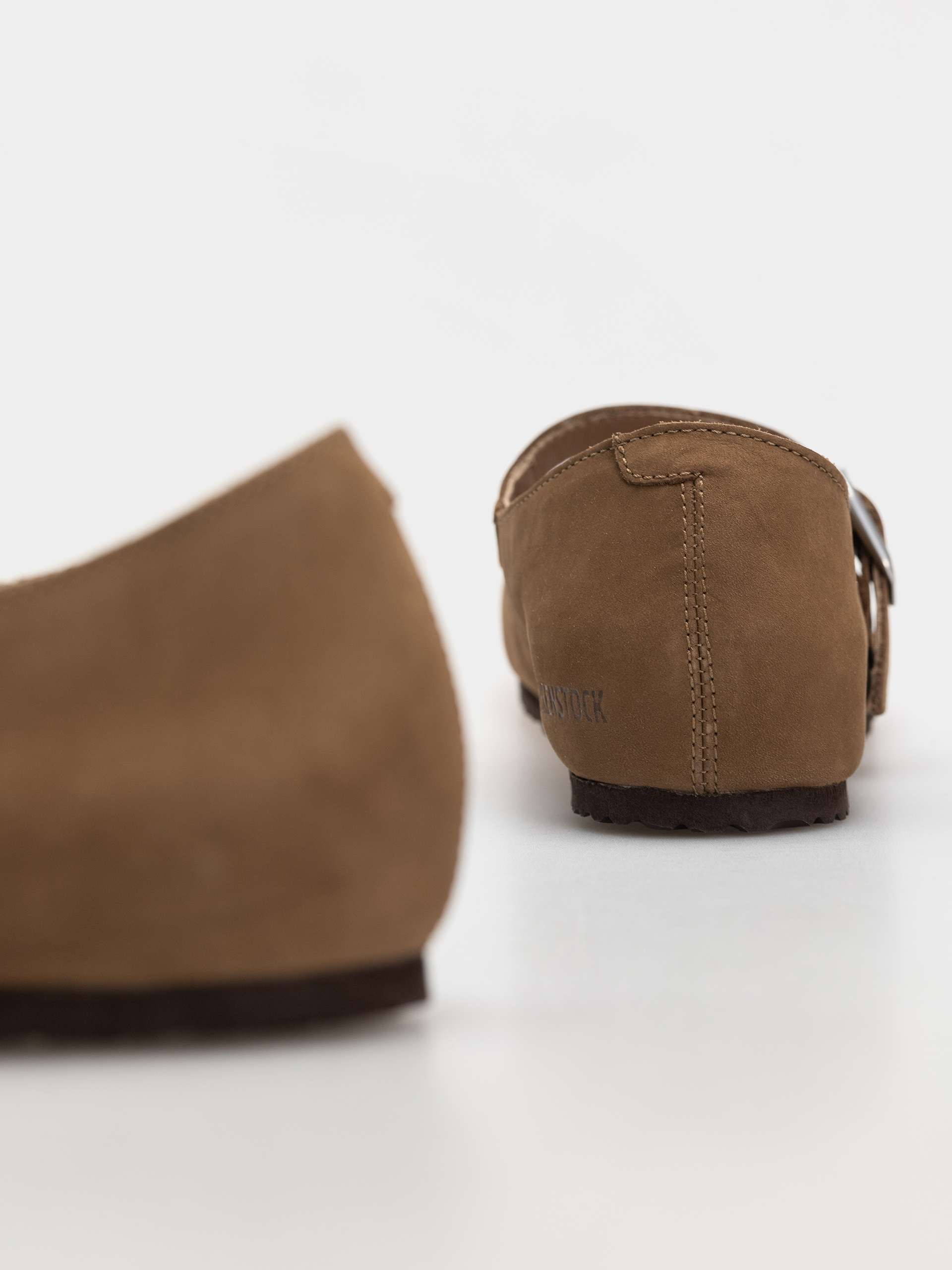 Шльопанці Birkenstock Santa Clarita Nubuck Leather Narrow Wmn (dark tea)