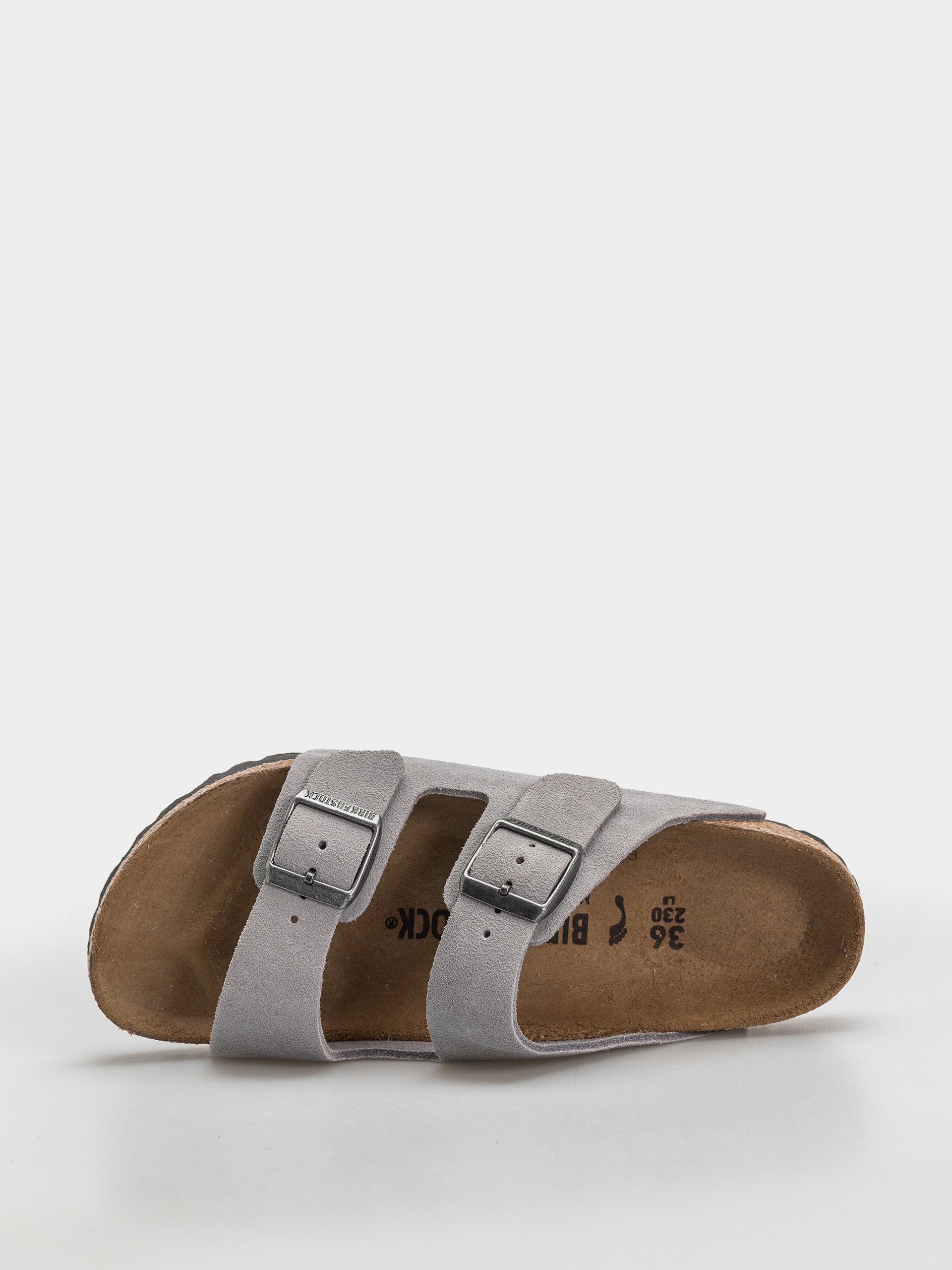 Шльопанці Birkenstock Arizona Suede Leather Narrow (lavender sky)