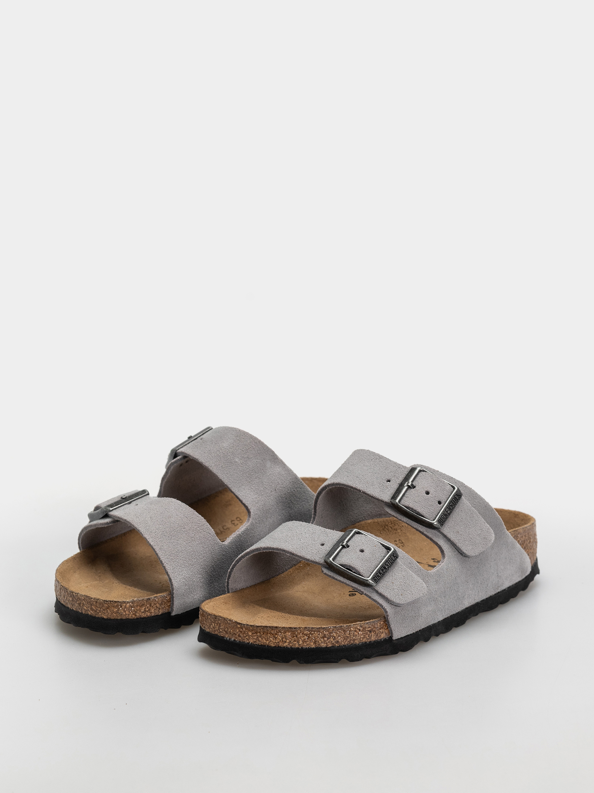 Шльопанці Birkenstock Arizona Suede Leather Narrow (lavender sky)
