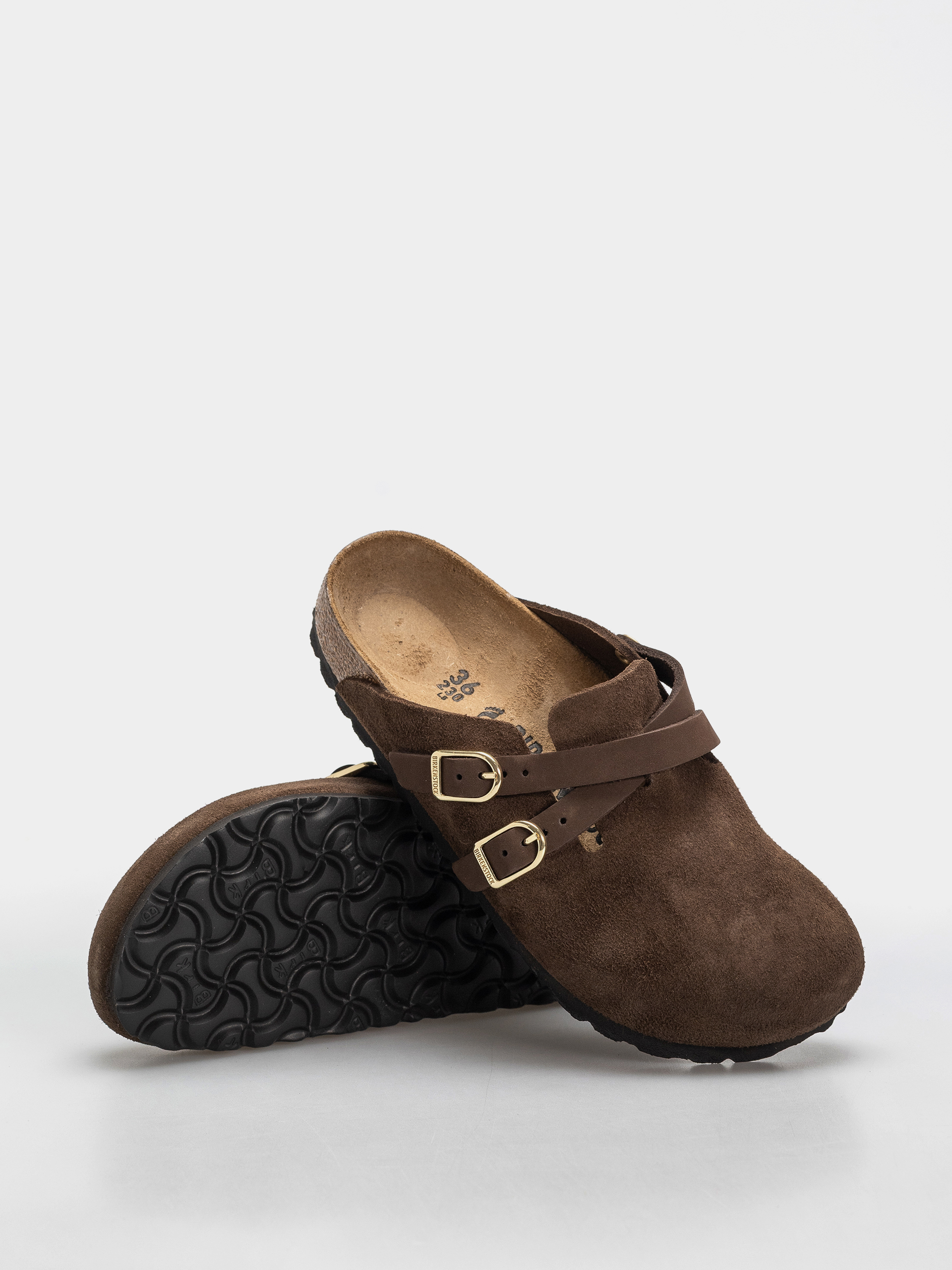 Шльопанці Birkenstock Blair Suede Leather Narrow Wmn (carafe)
