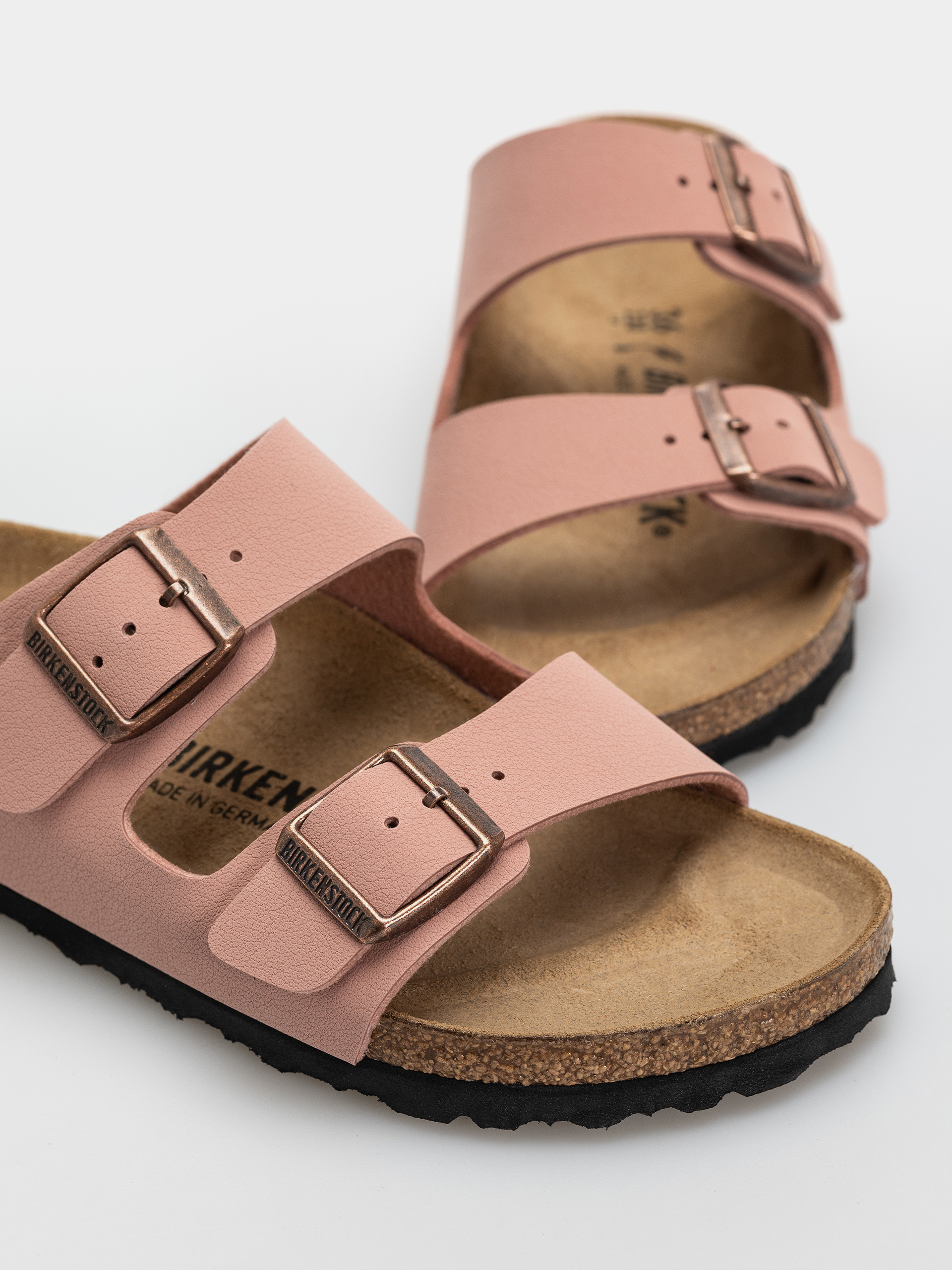 Шльопанці Birkenstock Arizona Birkibuc Narrow (pink clay)