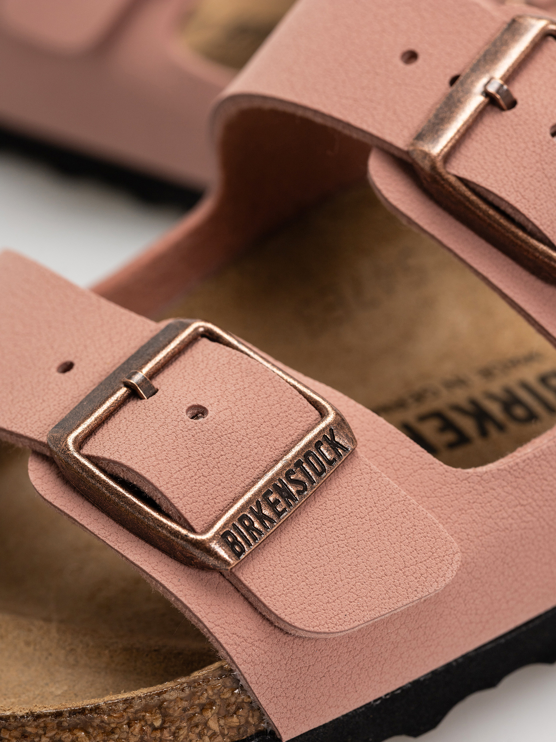 Шльопанці Birkenstock Arizona Birkibuc Narrow (pink clay)