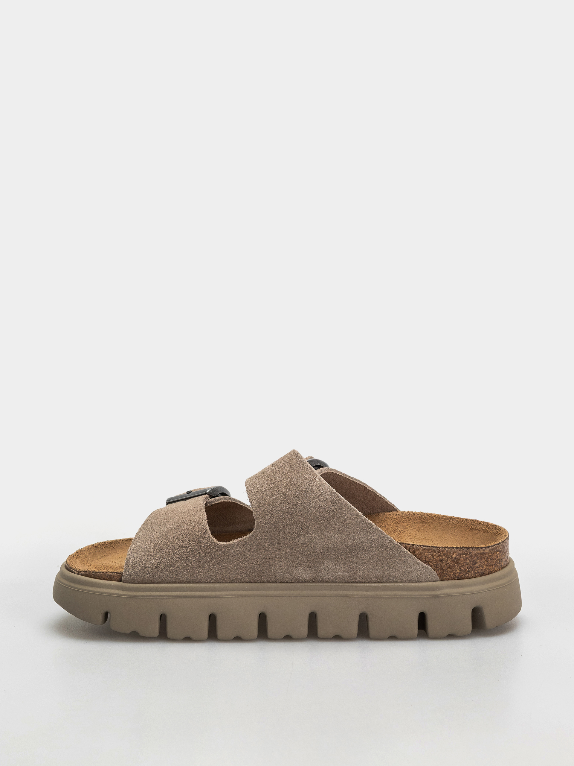 Шльопанці Birkenstock Arizona Chunky Suede Leather Narrow Wmn (taupe tonal)
