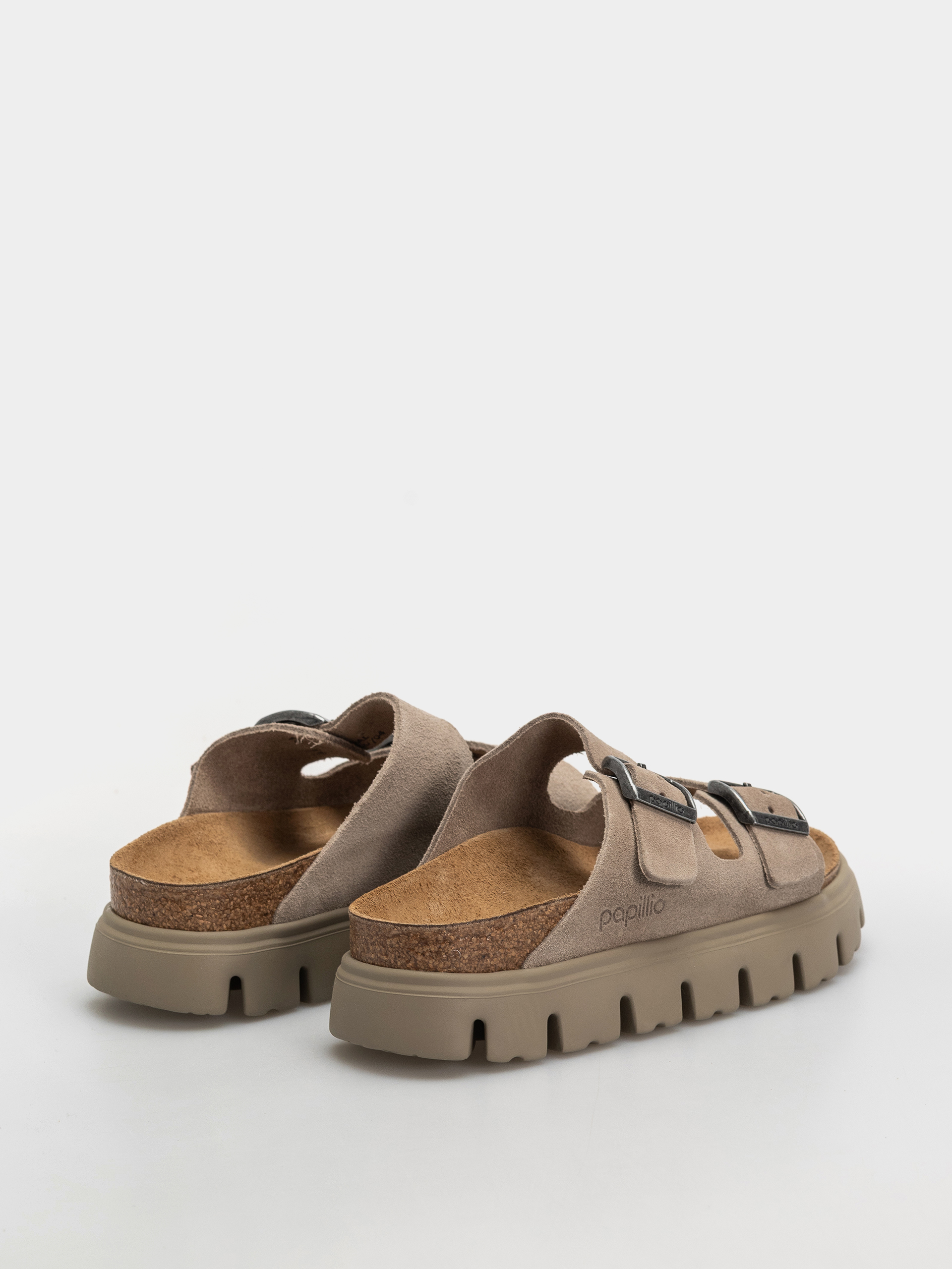 Шльопанці Birkenstock Arizona Chunky Suede Leather Narrow Wmn (taupe tonal)