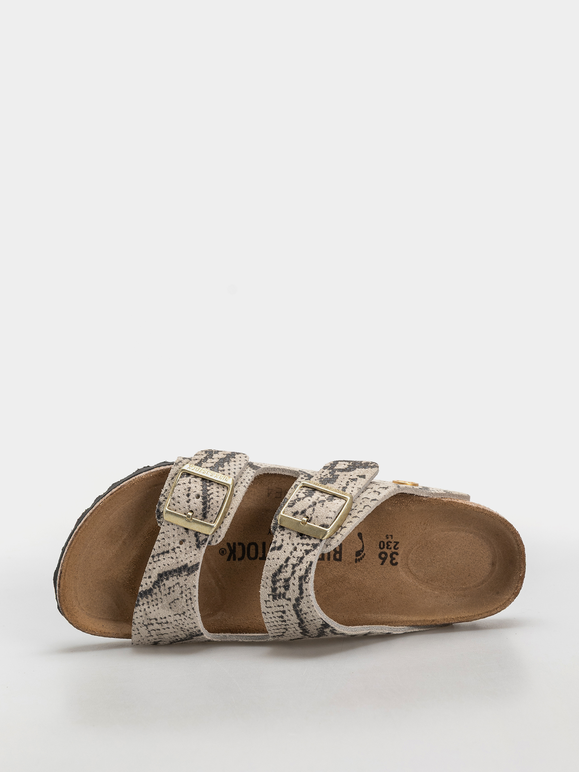 Шльопанці Birkenstock Arizona Suede Leather Narrow Wmn (snake oyster)