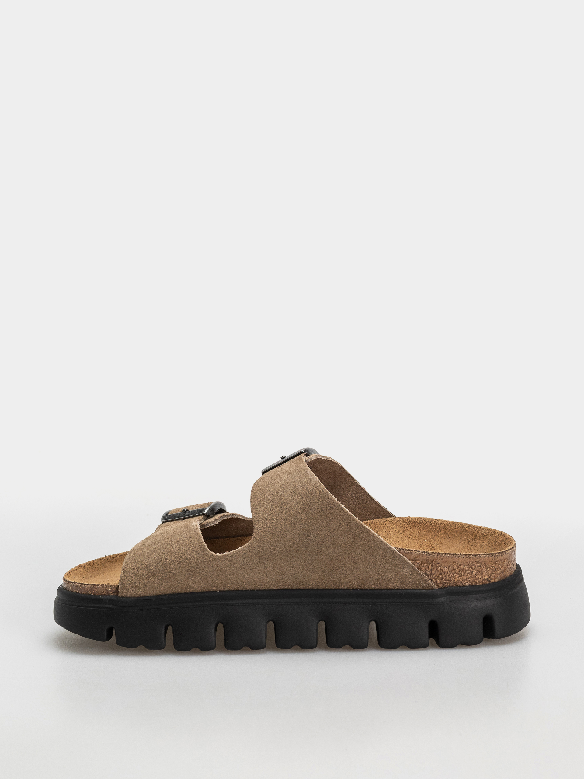 Шльопанці Birkenstock Arizona Chunky Suede Leather Narrow Wmn (gray taupe)