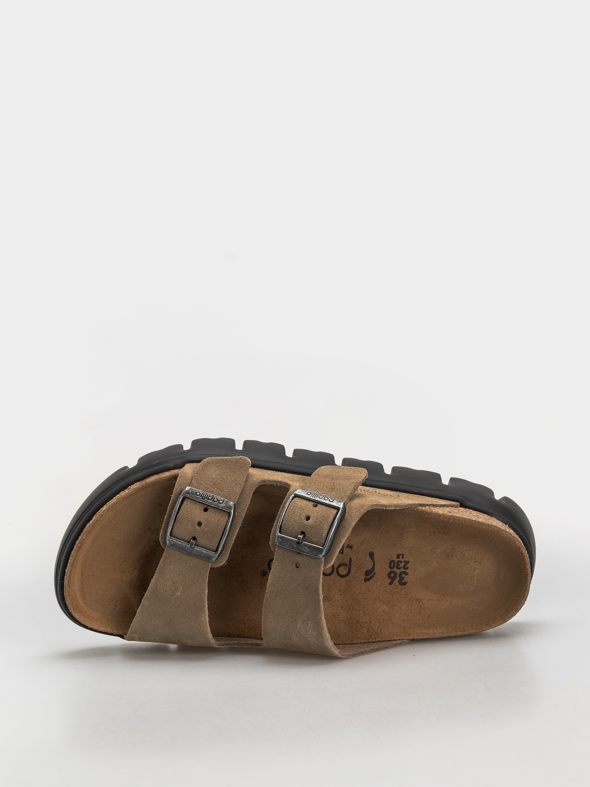 Шльопанці Birkenstock Arizona Chunky Suede Leather Narrow Wmn (gray taupe)