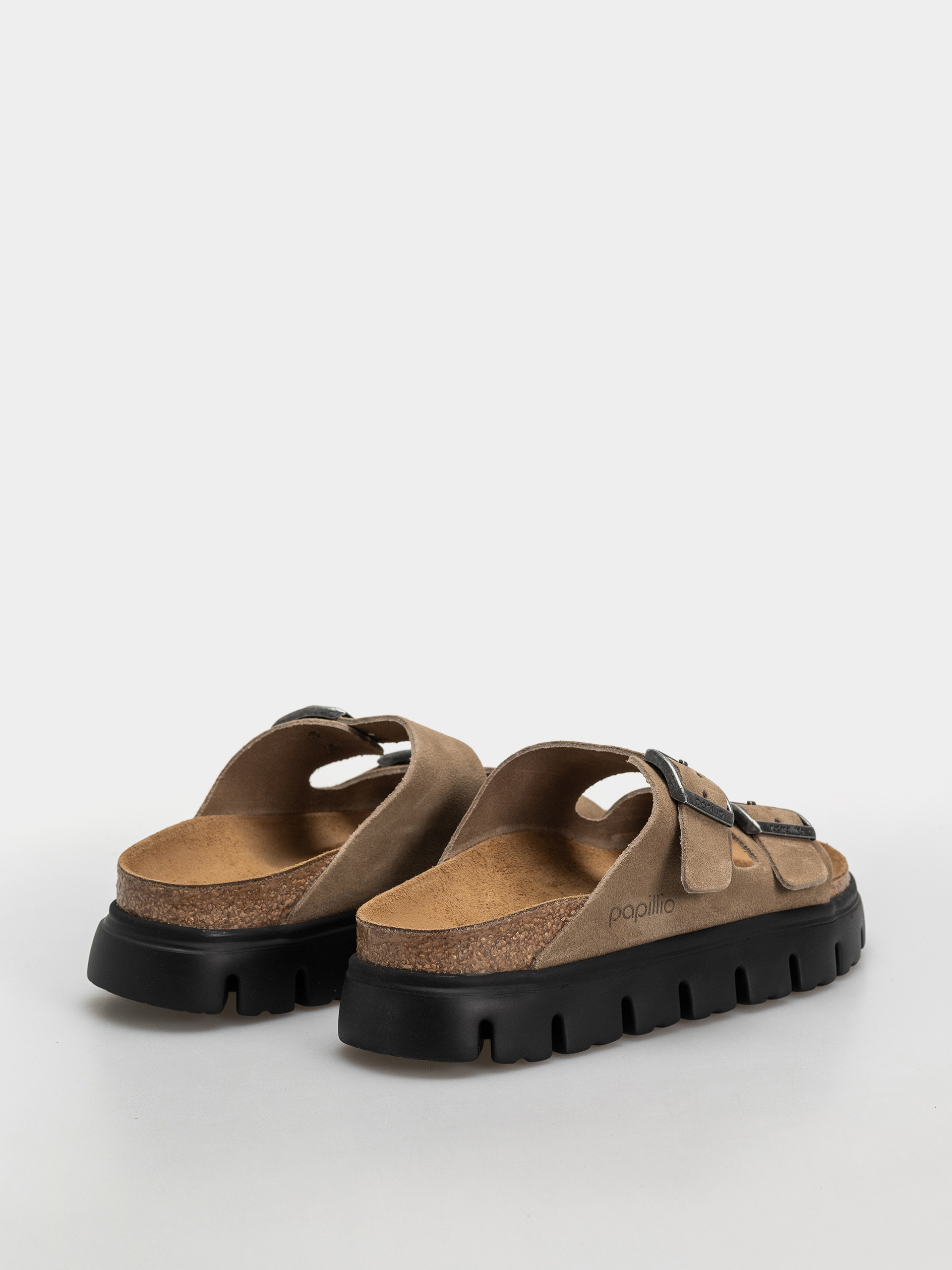 Шльопанці Birkenstock Arizona Chunky Suede Leather Narrow Wmn (gray taupe)