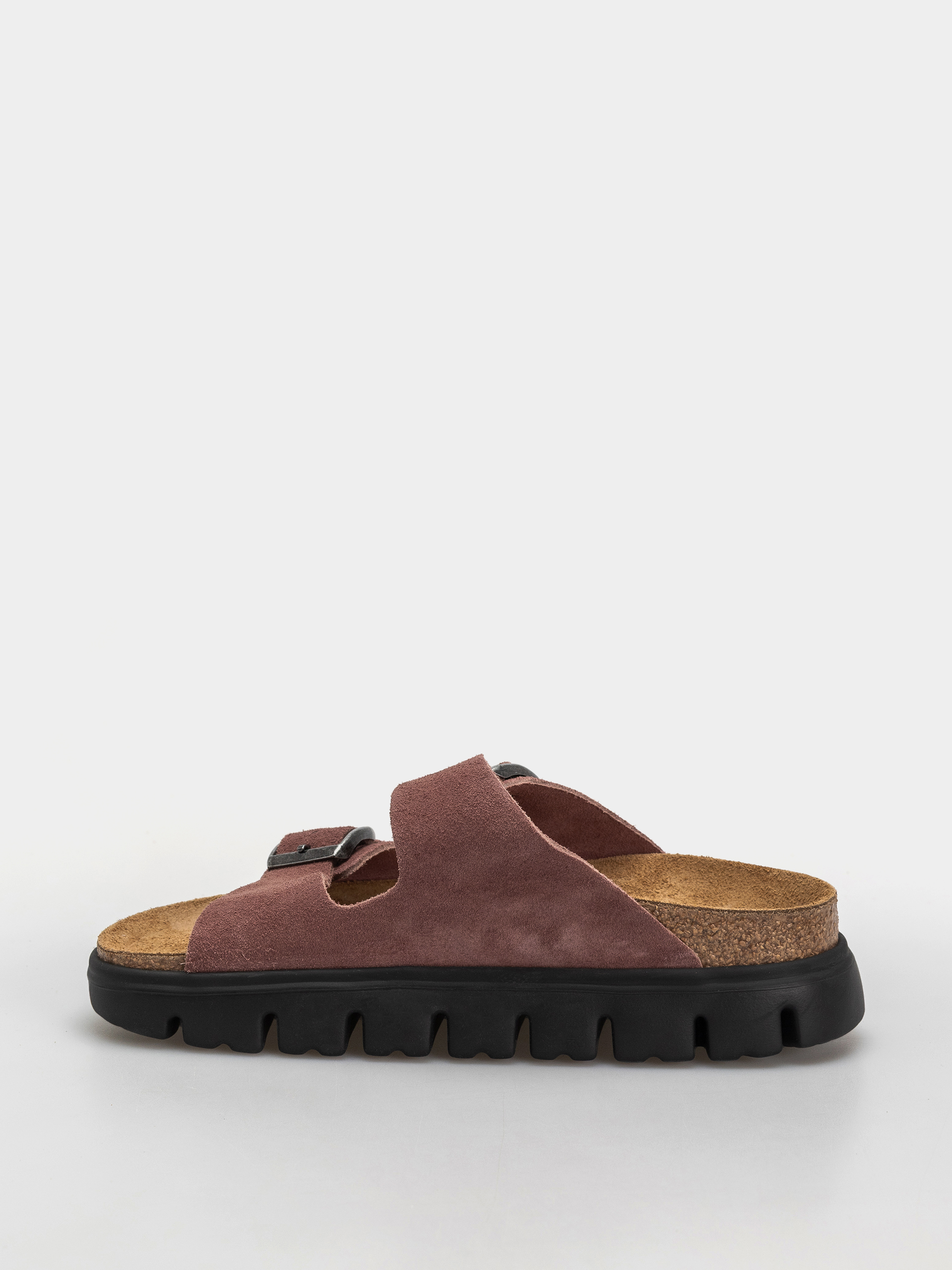 Шльопанці Birkenstock Arizona Chunky Suede Leather Narrow Wmn (pepper)
