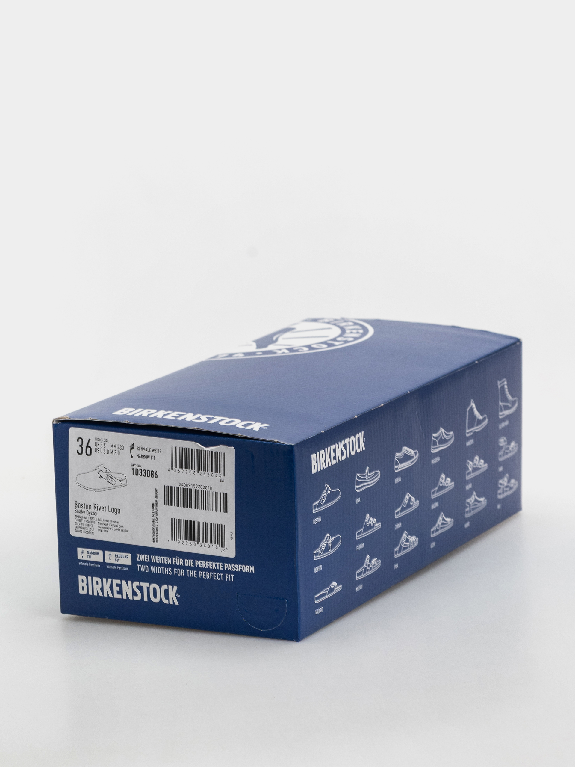 Шльопанці Birkenstock Boston Rivet Logo Suede Leather Narrow Wmn (snake oyster)