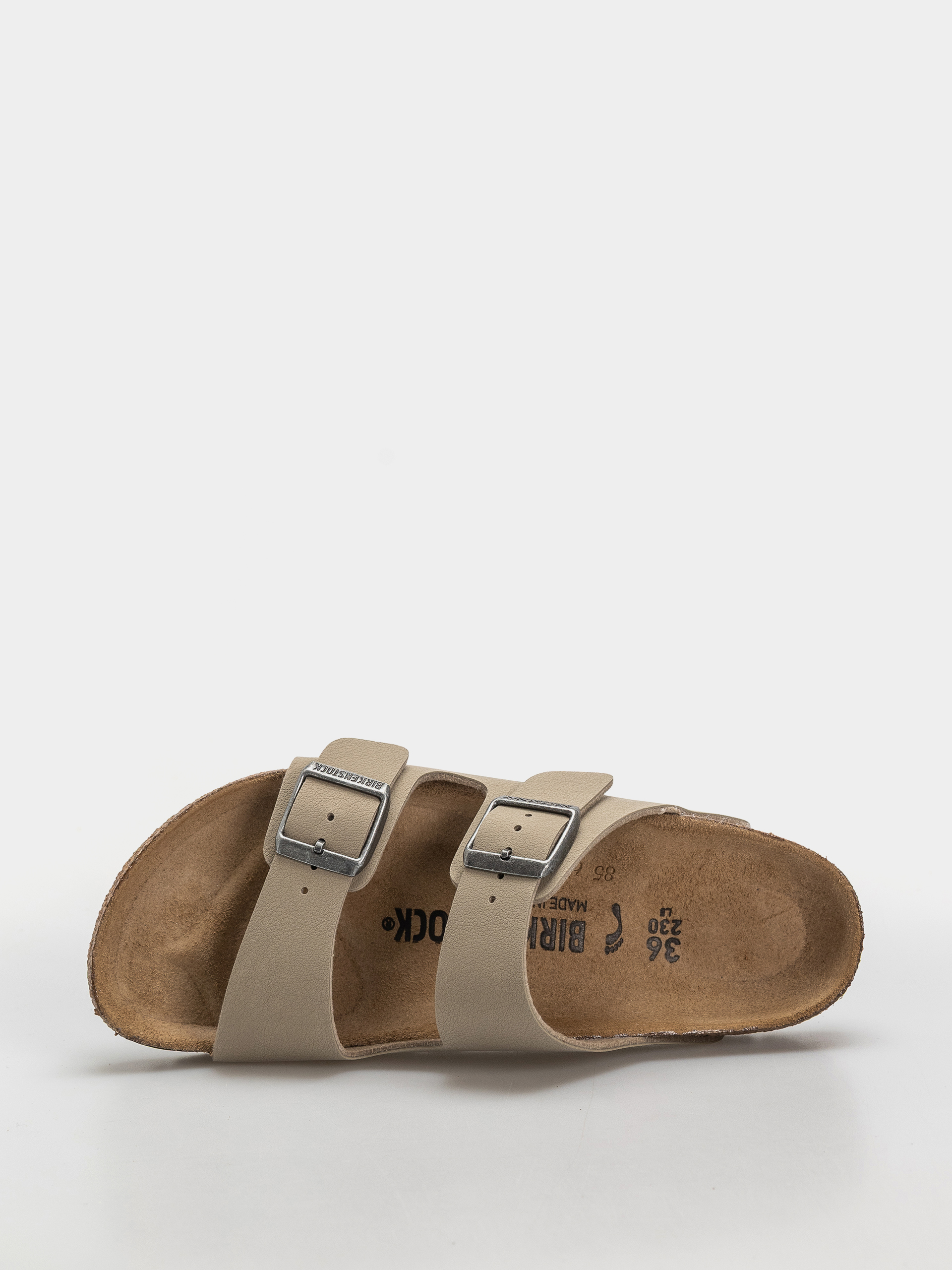 Шльопанці Birkenstock Arizona Birko Flor Narrow (faded khaki/dark brown os)