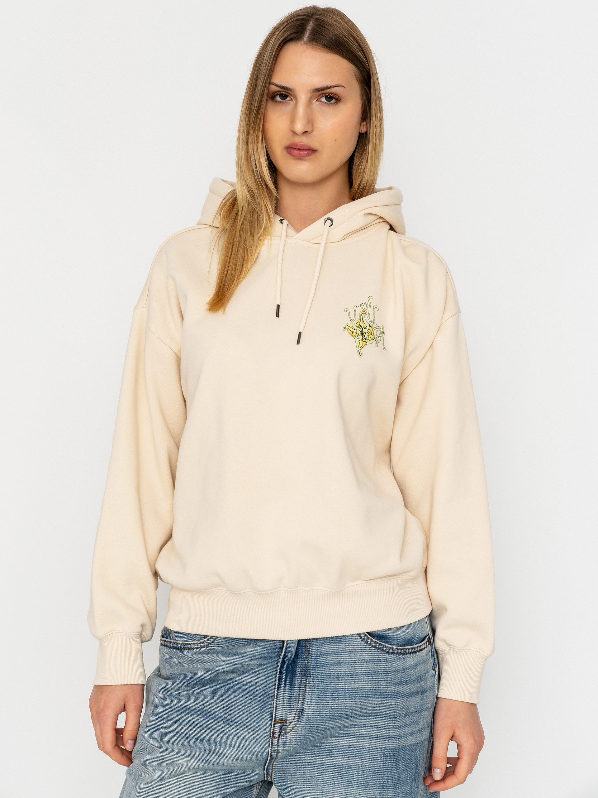 Худі Volcom Moove On HD Wmn (vintage white)