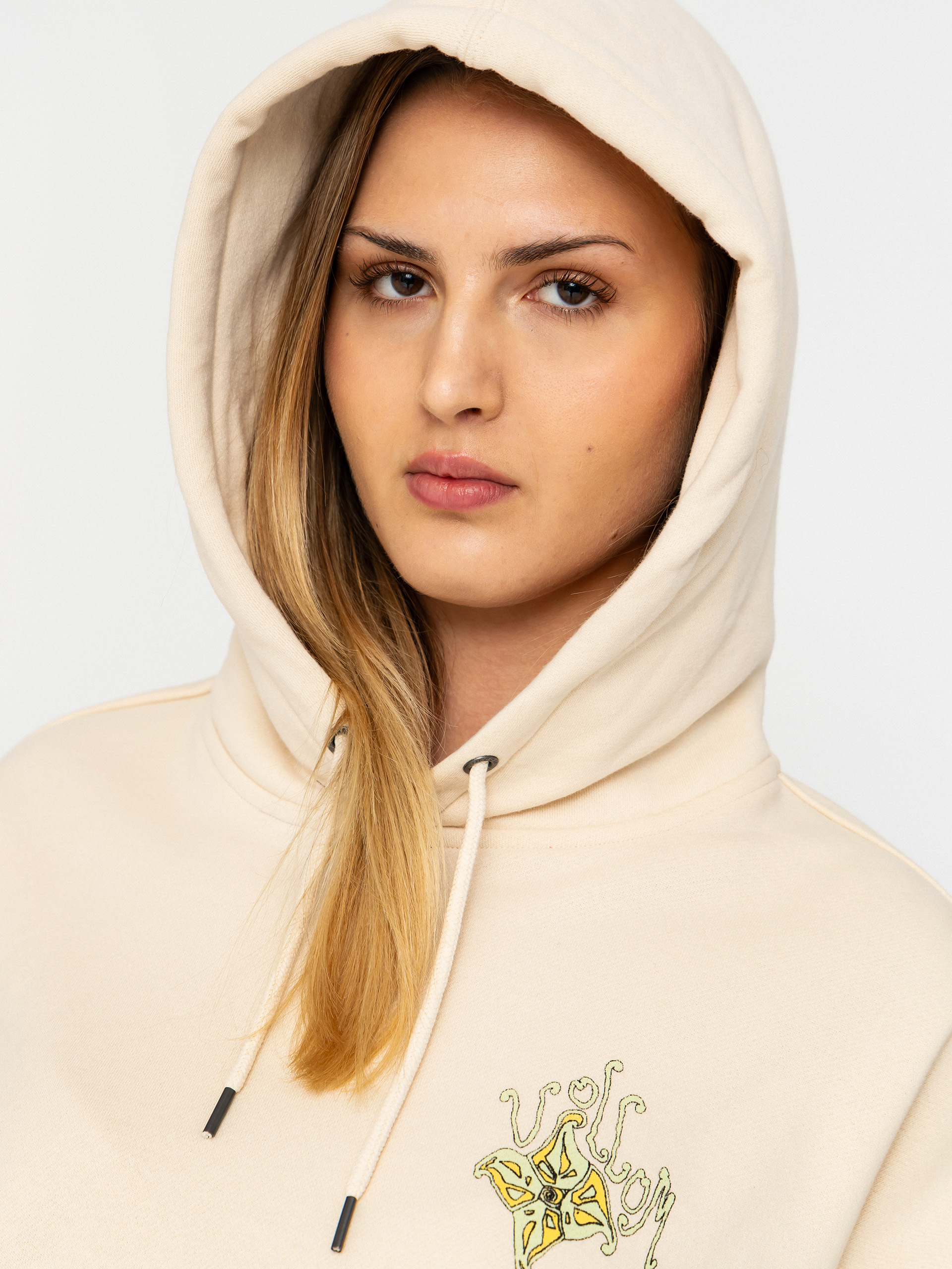 Худі Volcom Moove On HD Wmn (vintage white)