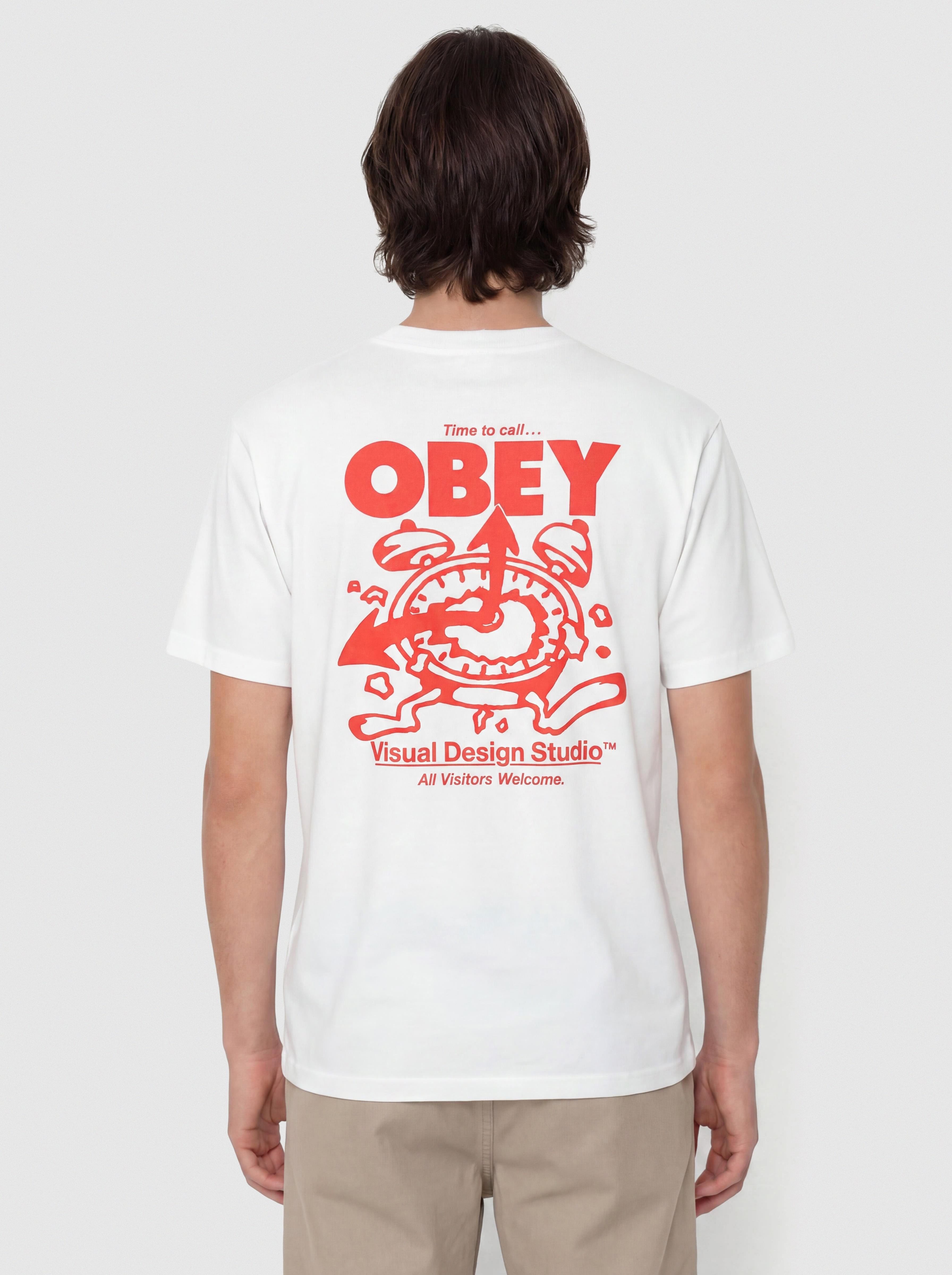 Футболка OBEY Time To Call Obey (white)