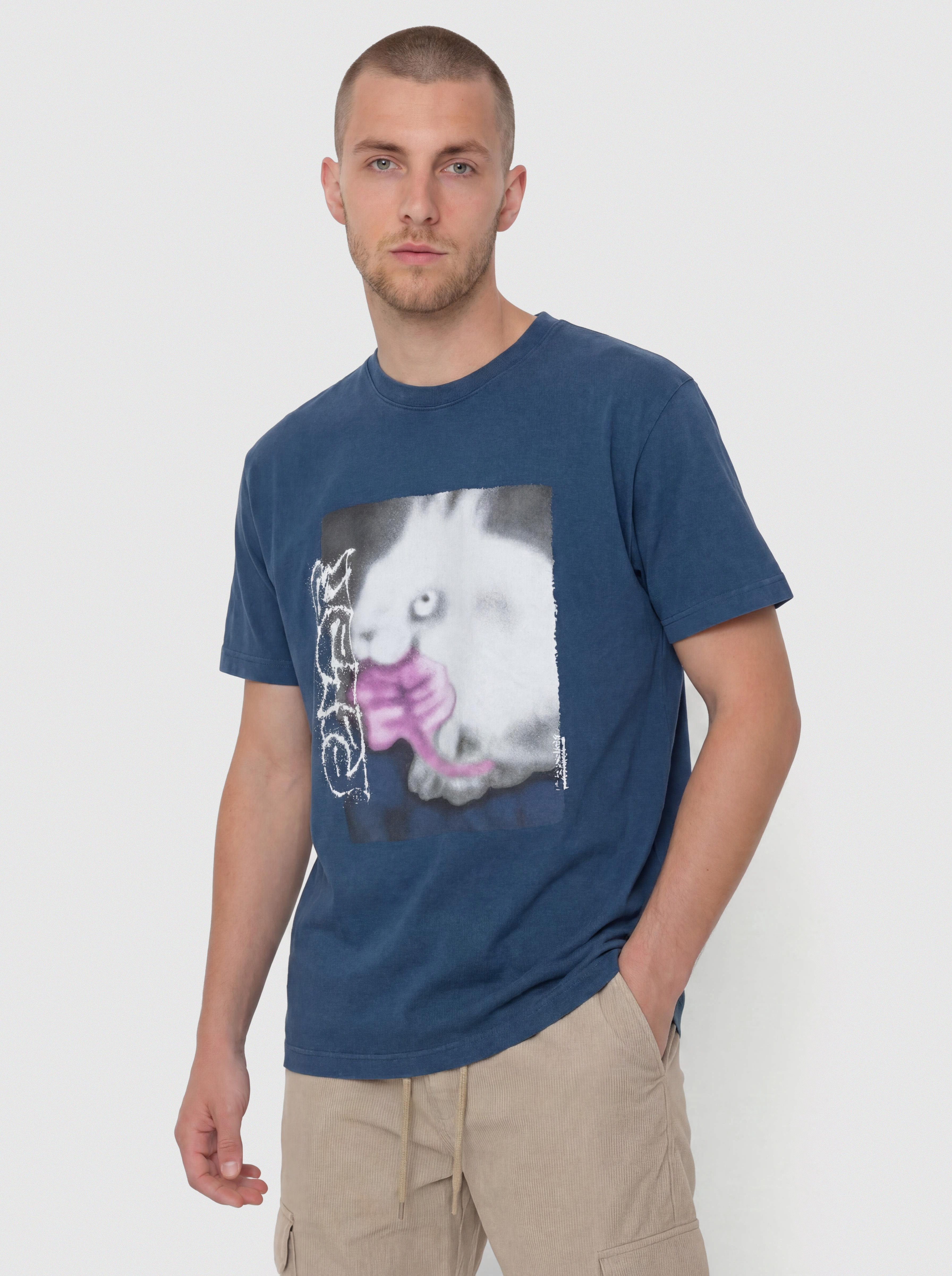 Футболка Polar Skate Rabbit (washed blue)