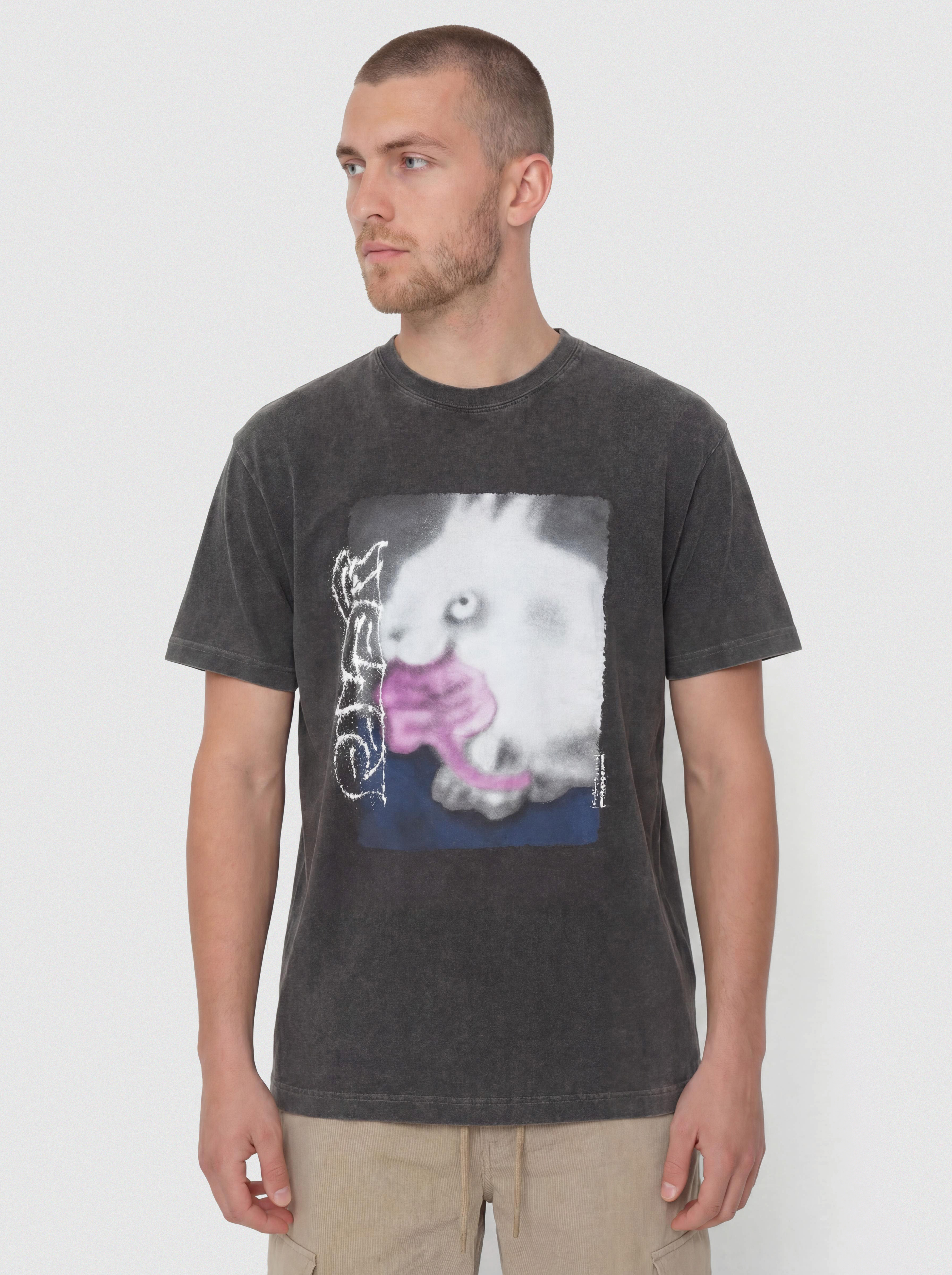 Футболка Polar Skate Rabbit (silver black)