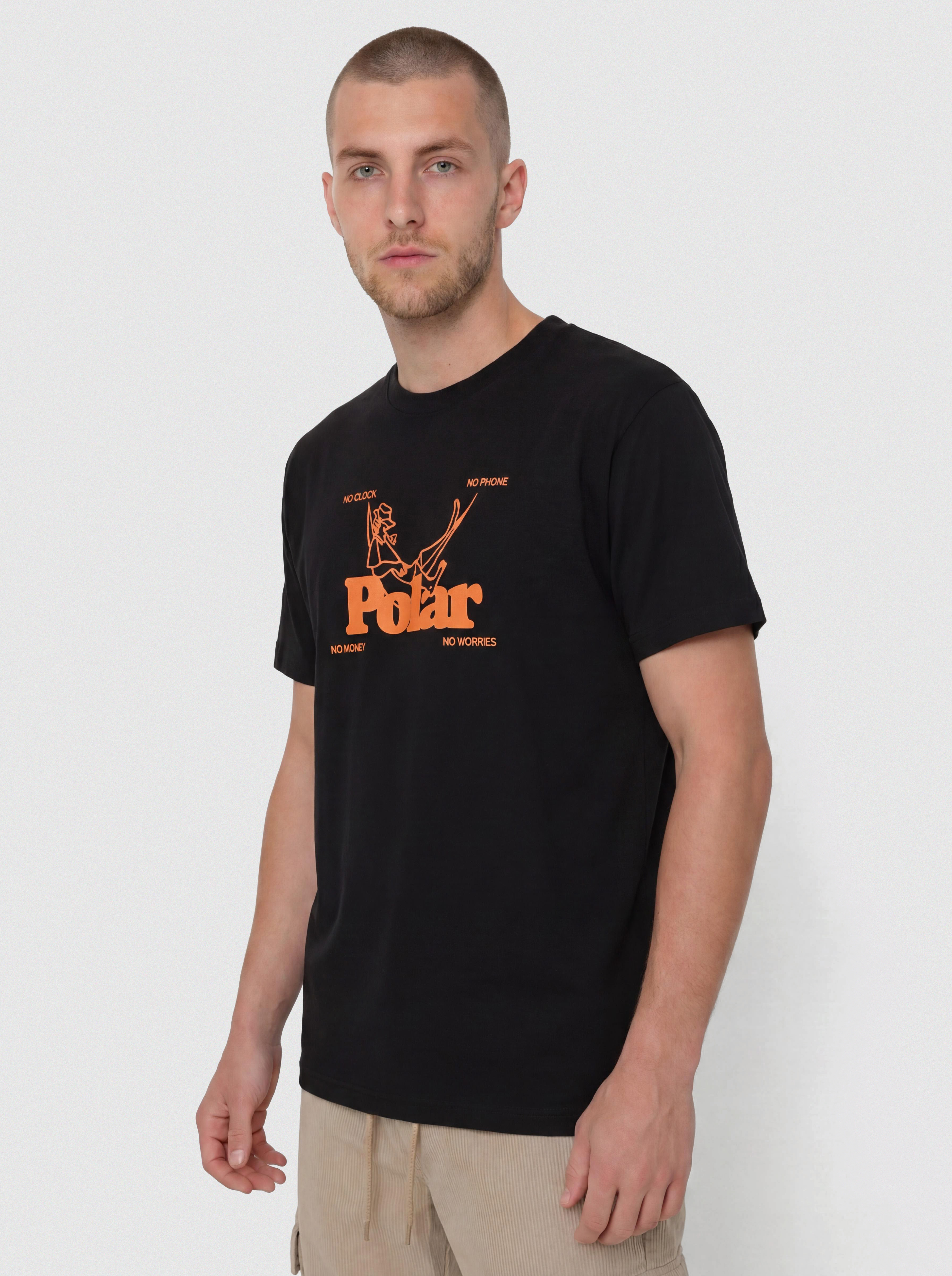 Футболка Polar Skate No Worries (black)
