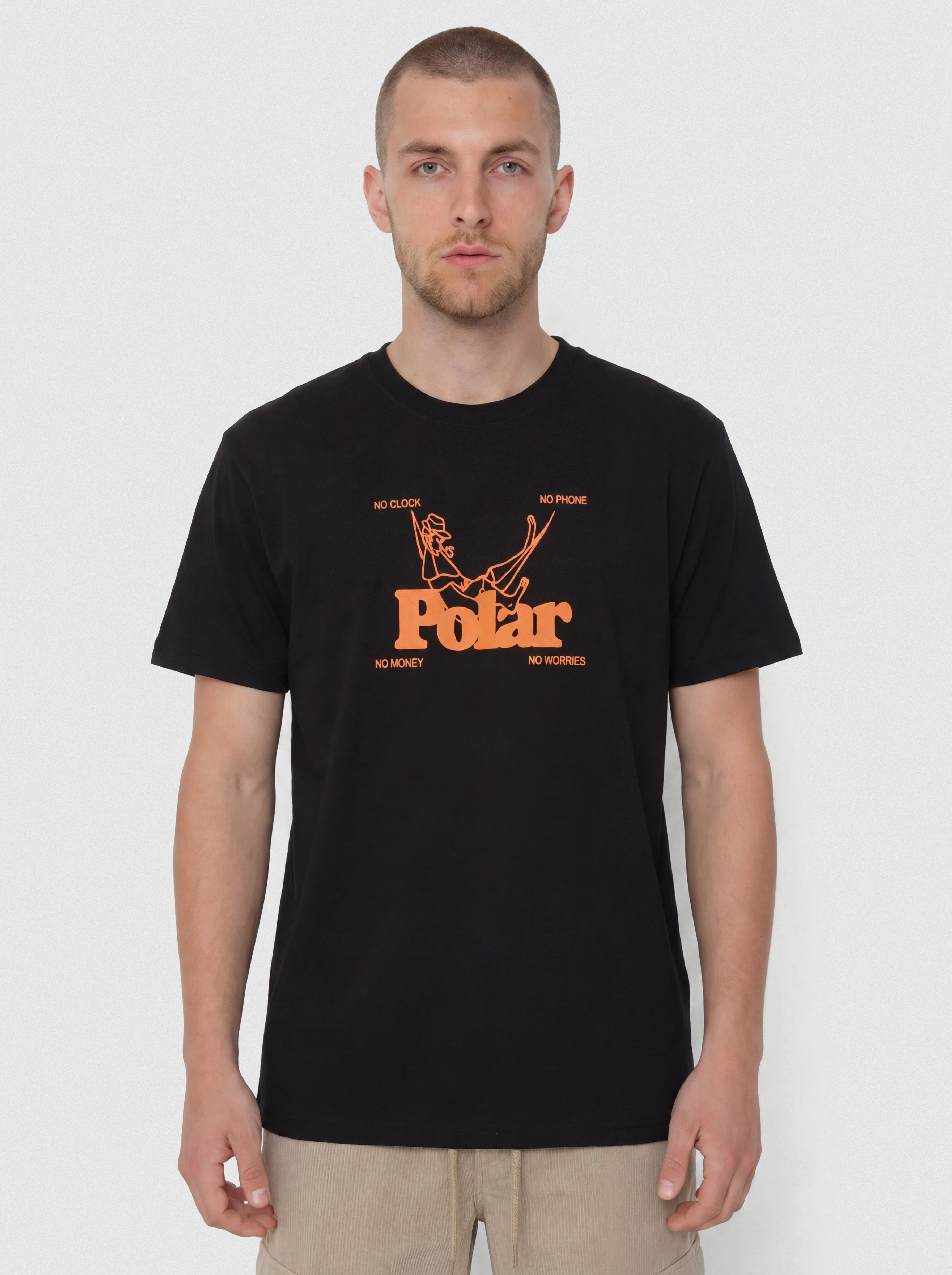 Футболка Polar Skate No Worries (black)