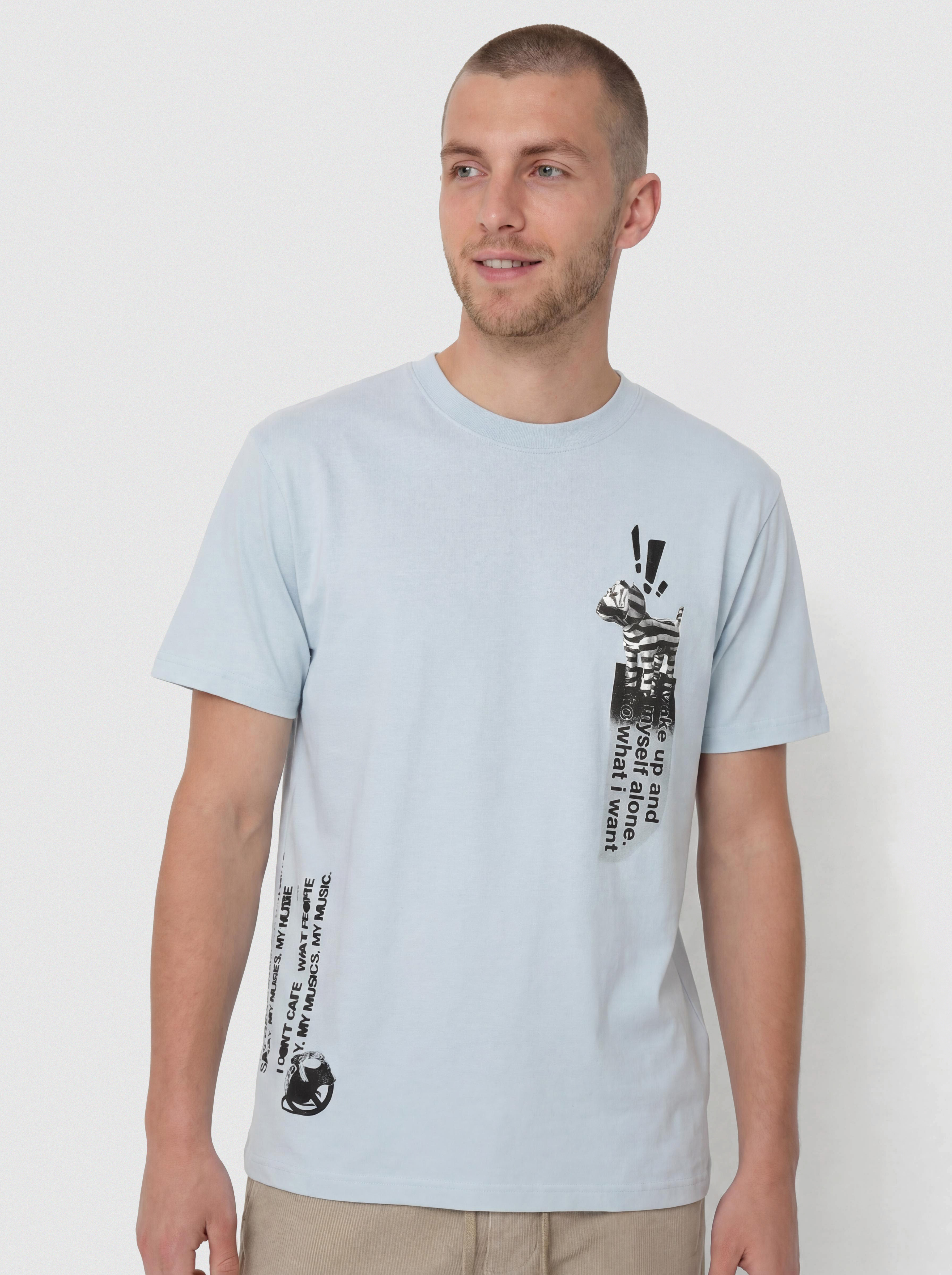 Футболка Polar Skate My Music (light blue)