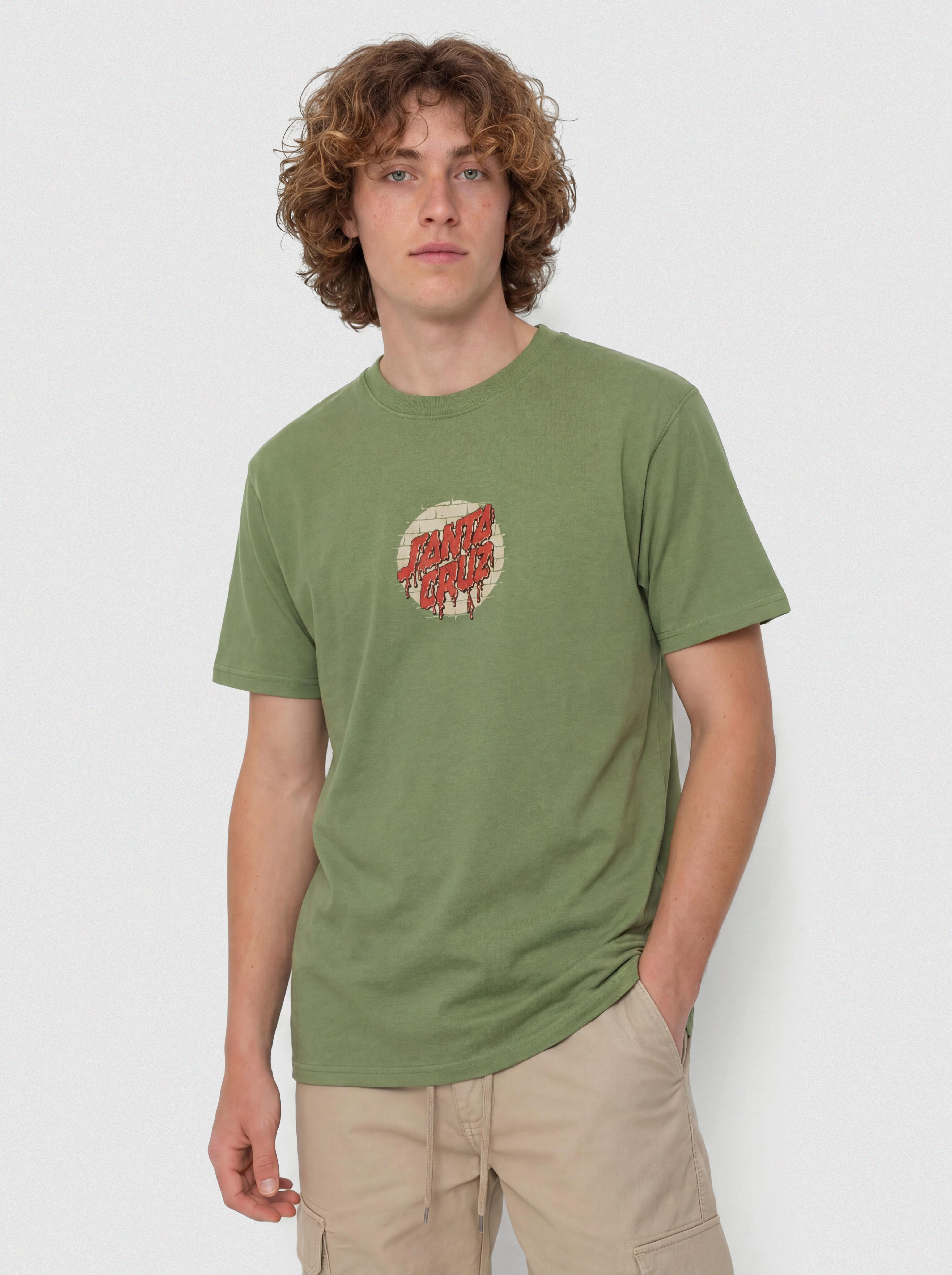 Футболка Santa Cruz Delfino Spotlight Fnt (dill green)