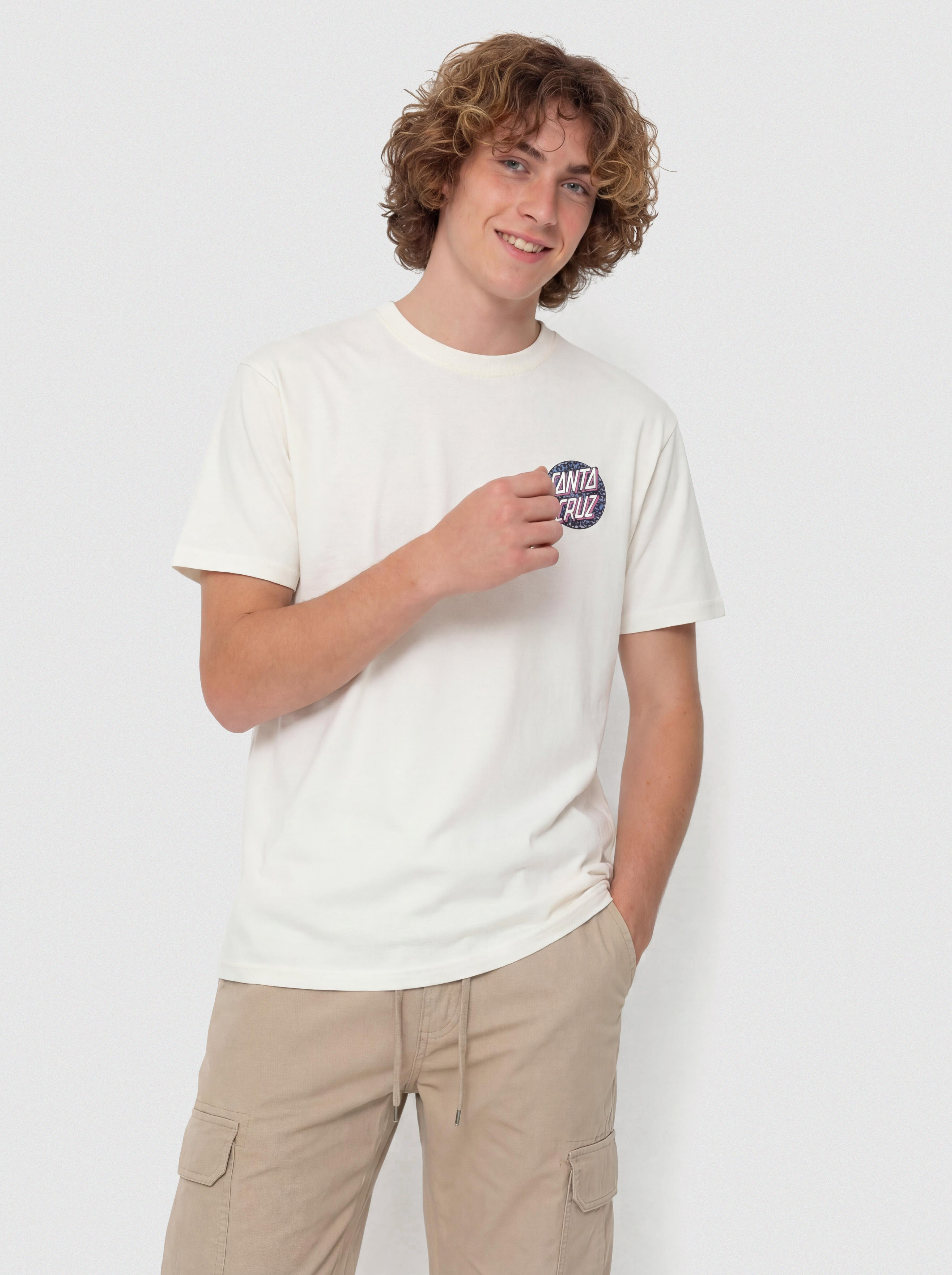 Футболка Santa Cruz Control Dot (unbleached cotton)