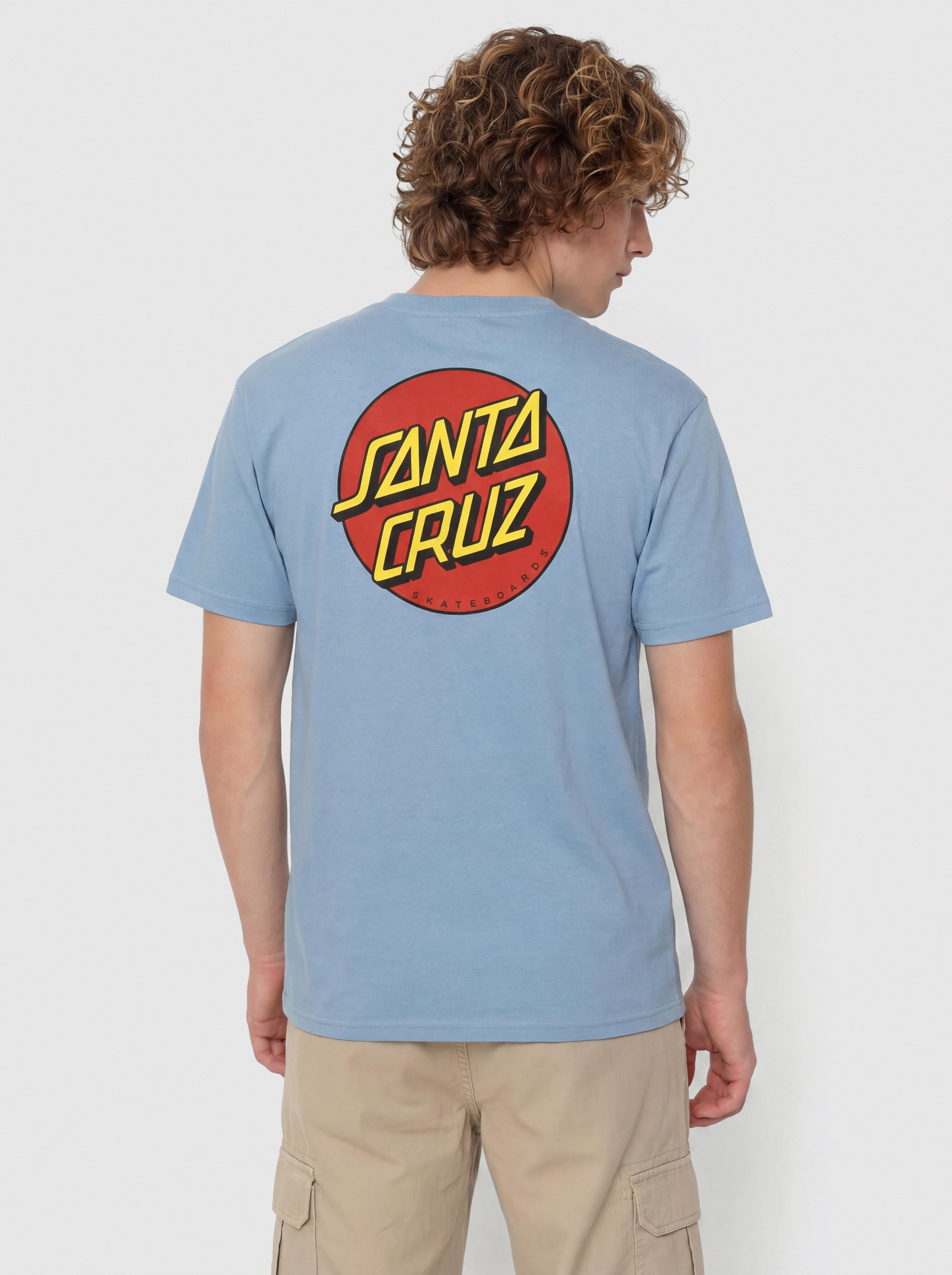 Футболка Santa Cruz Classic Dot Chest (faded denim)