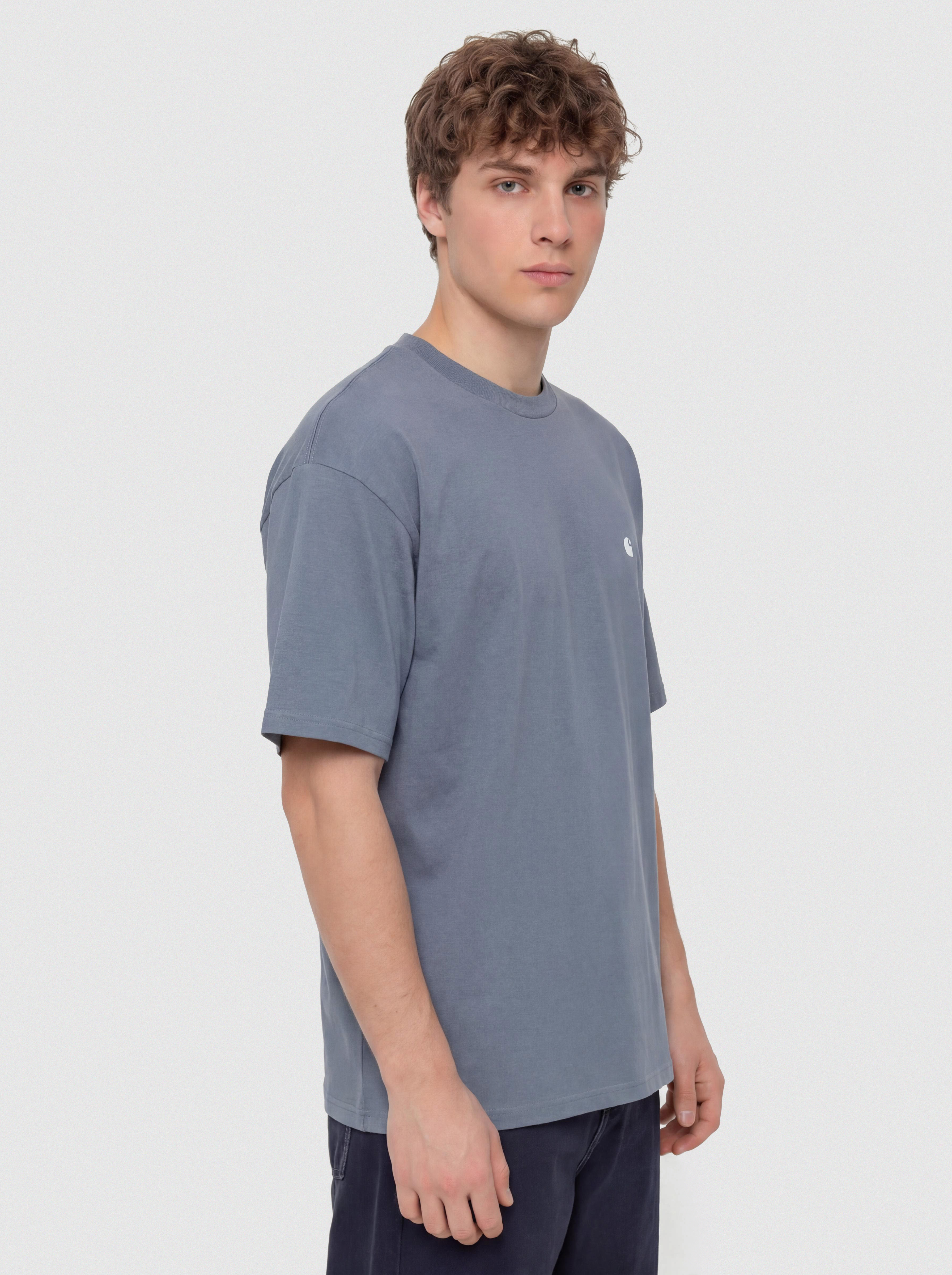 Футболка Carhartt WIP Madison (shady blue/white)