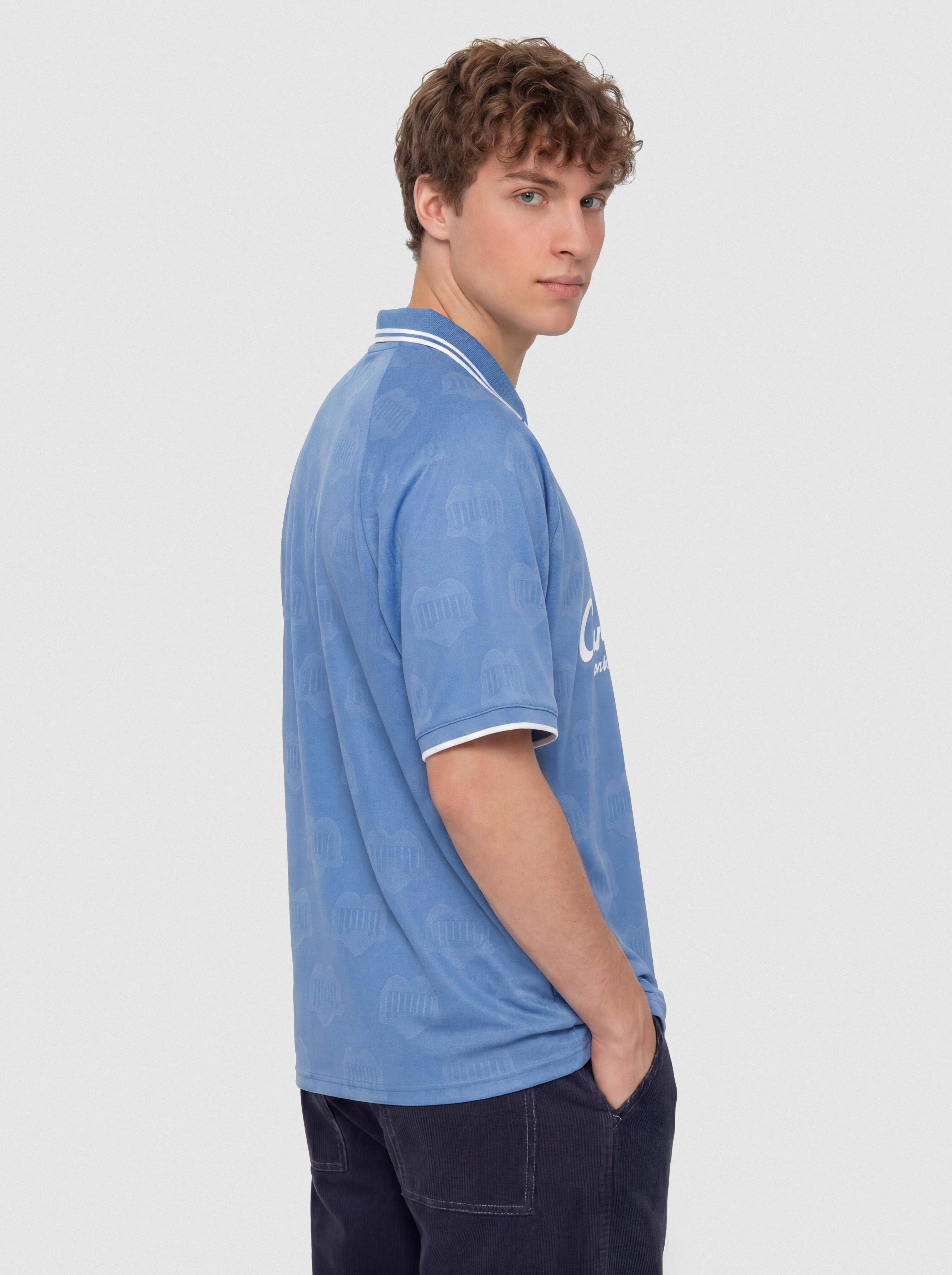Футболка Carhartt WIP Terrace Football (heart train jacquard curacao)