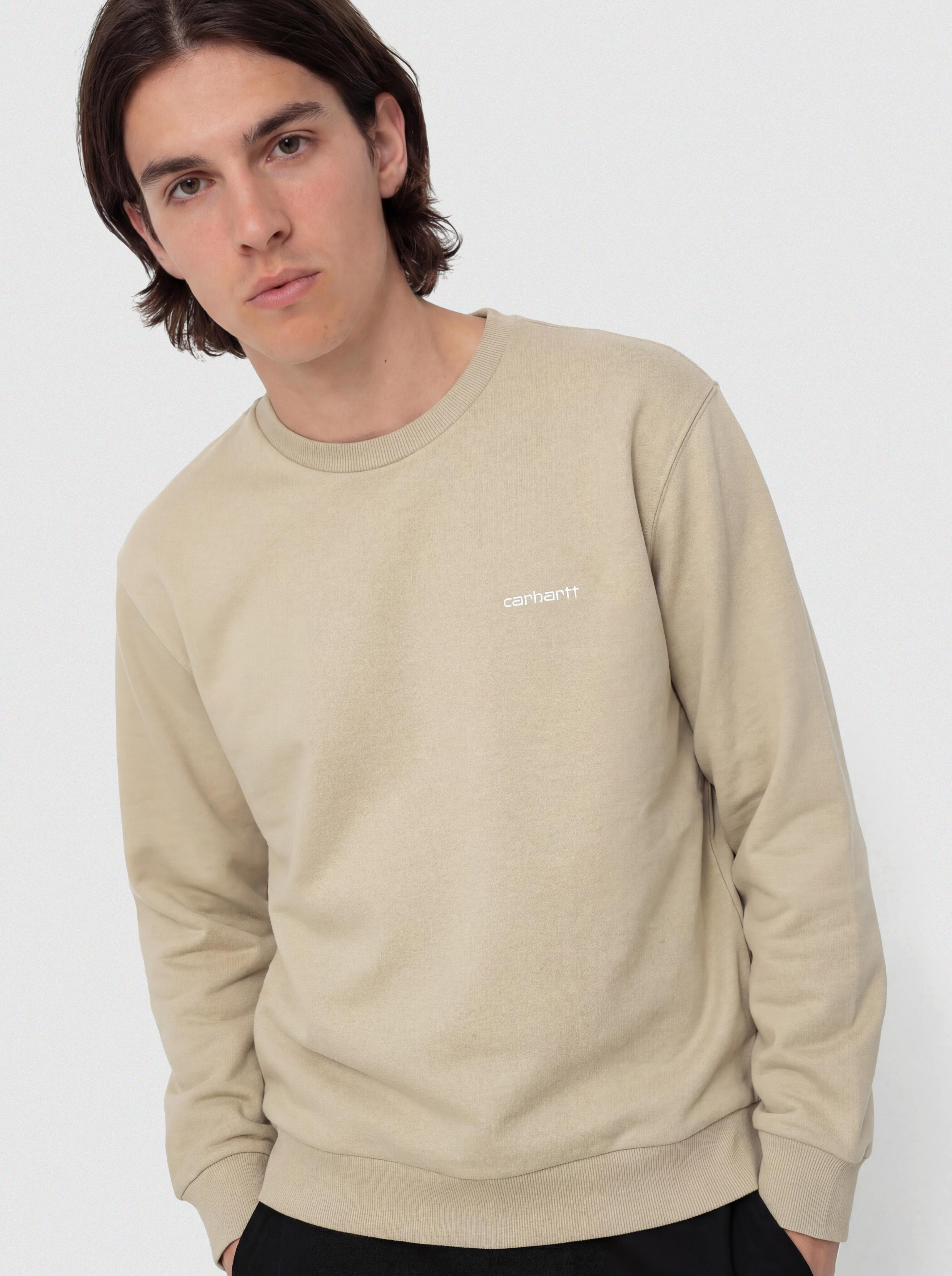 Світшот Carhartt WIP Script Embroidery (barchan/white)