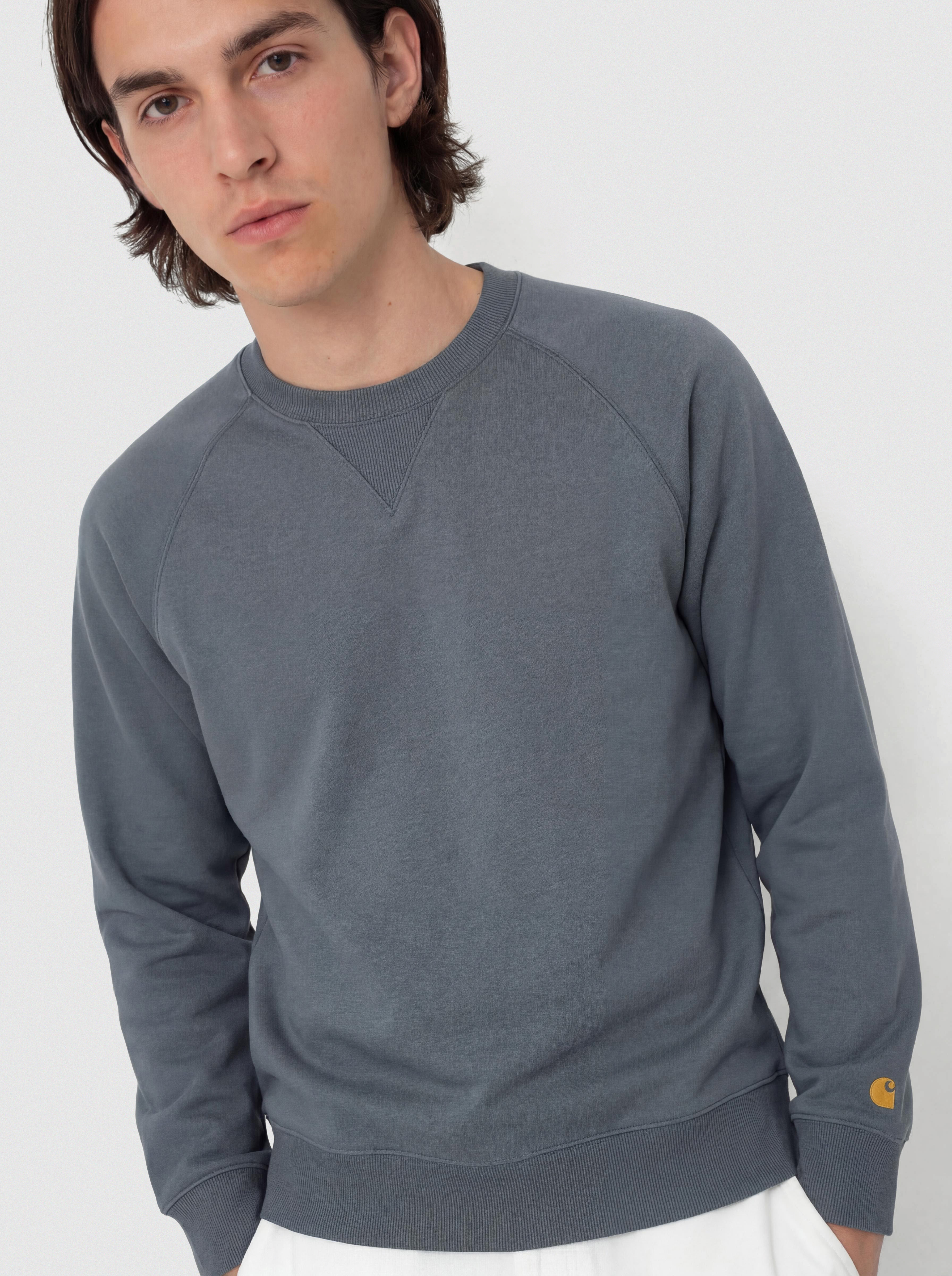 Світшот Carhartt WIP Chase (cozy blue/gold)
