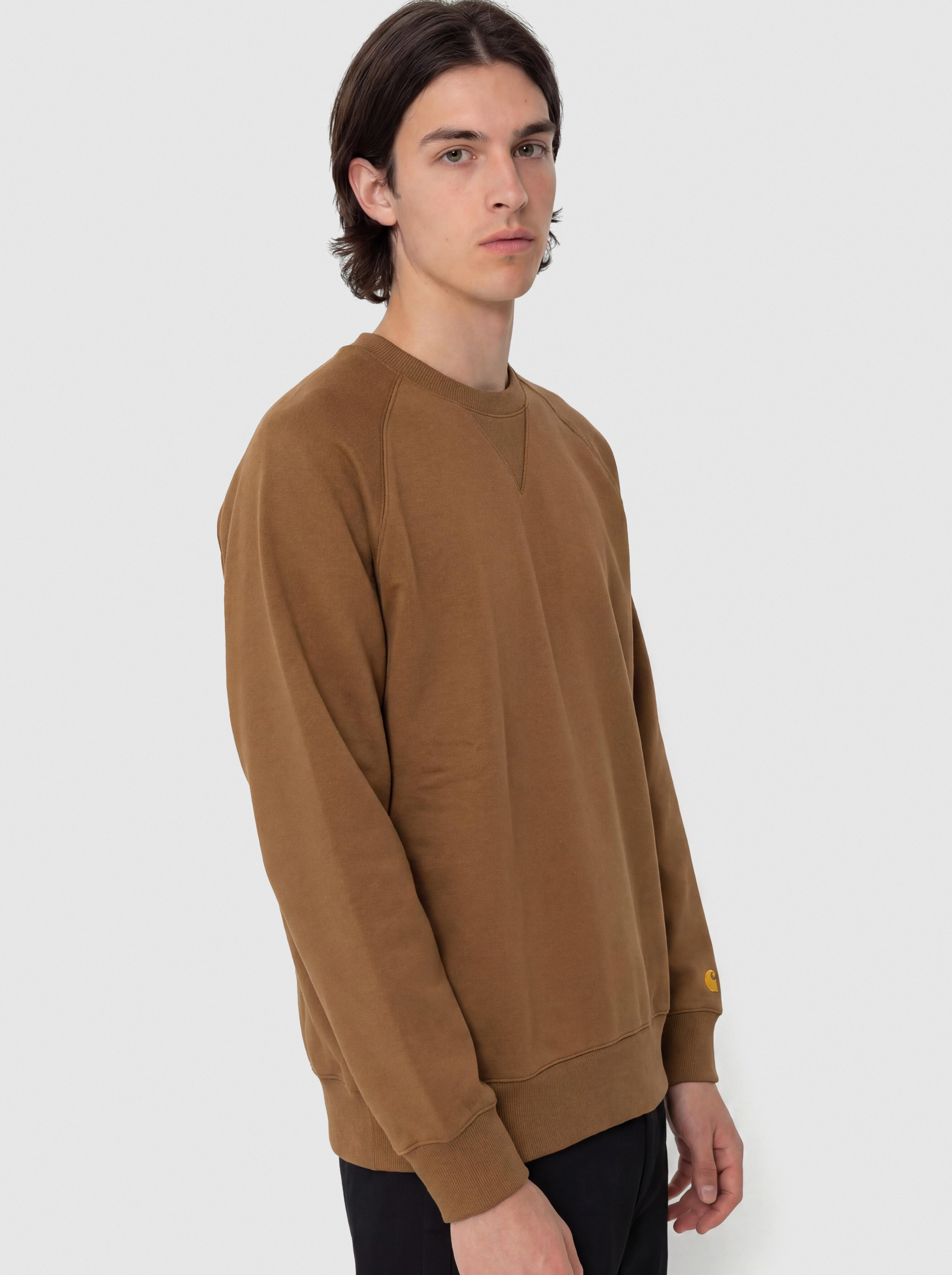 u0421u0432u0456u0442u0448u043eu0442 Carhartt WIP Chase (hamilton brown/gold)