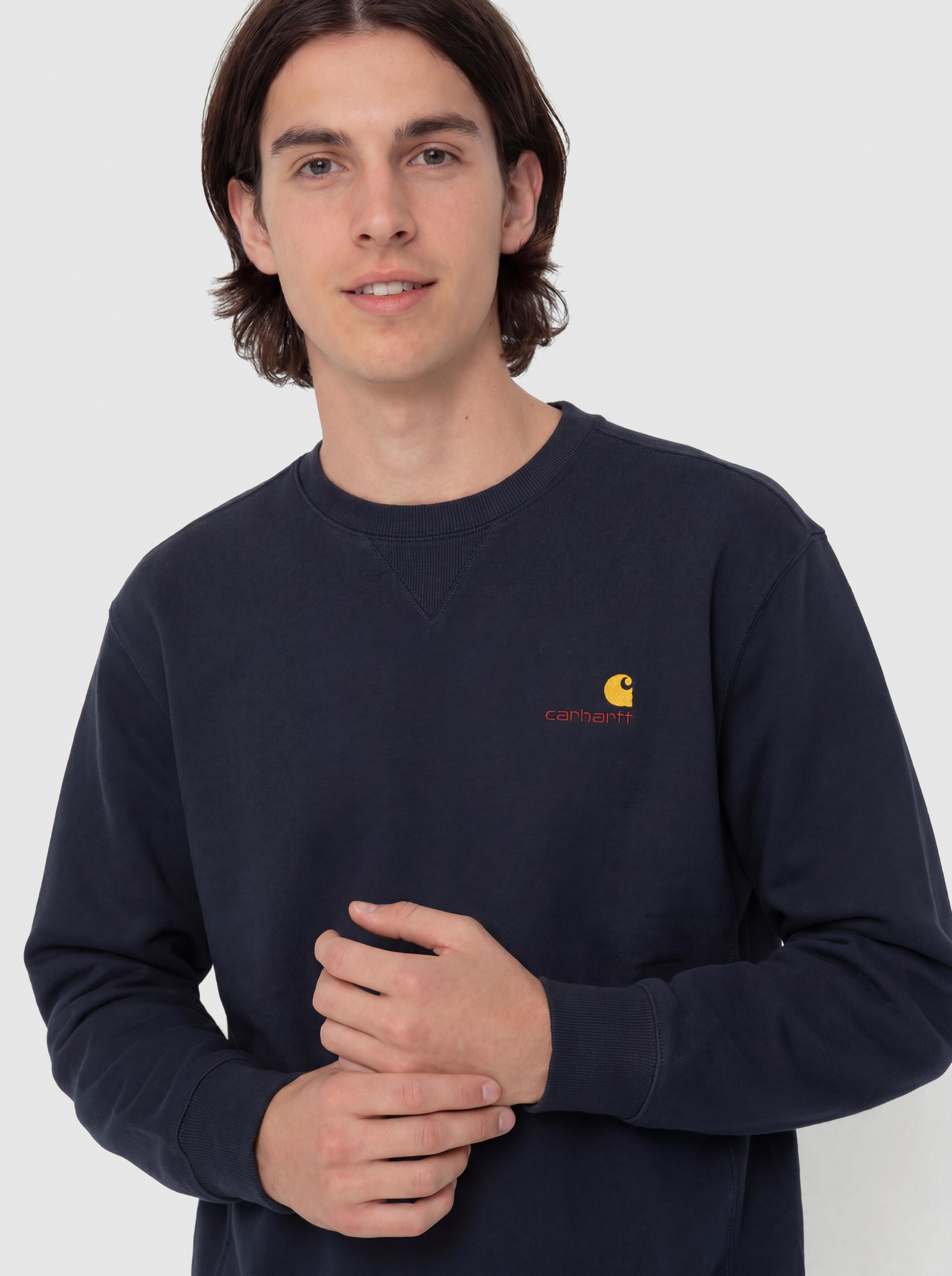 Світшот Carhartt WIP American Script (deep night)