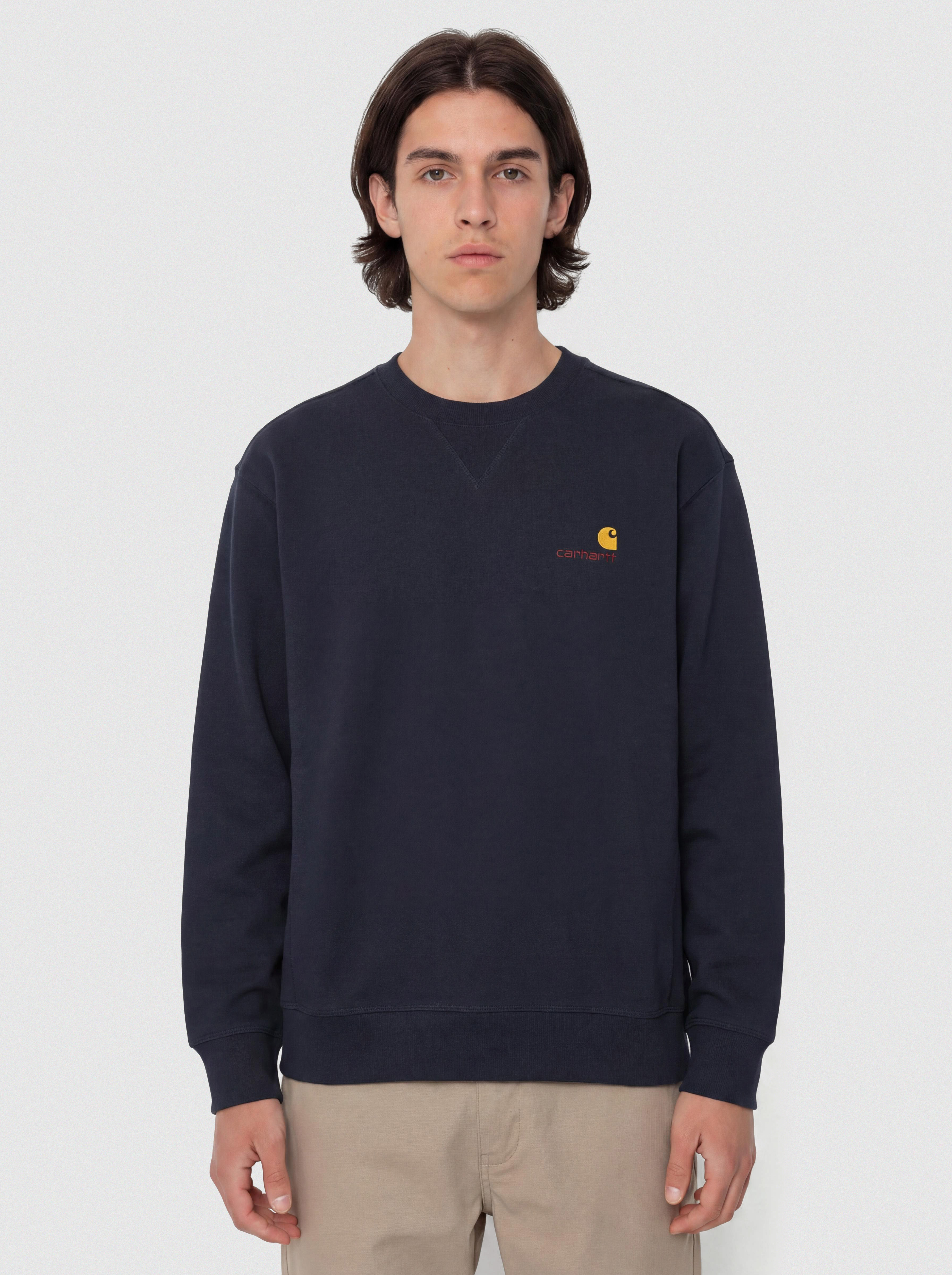Світшот Carhartt WIP American Script (deep night)