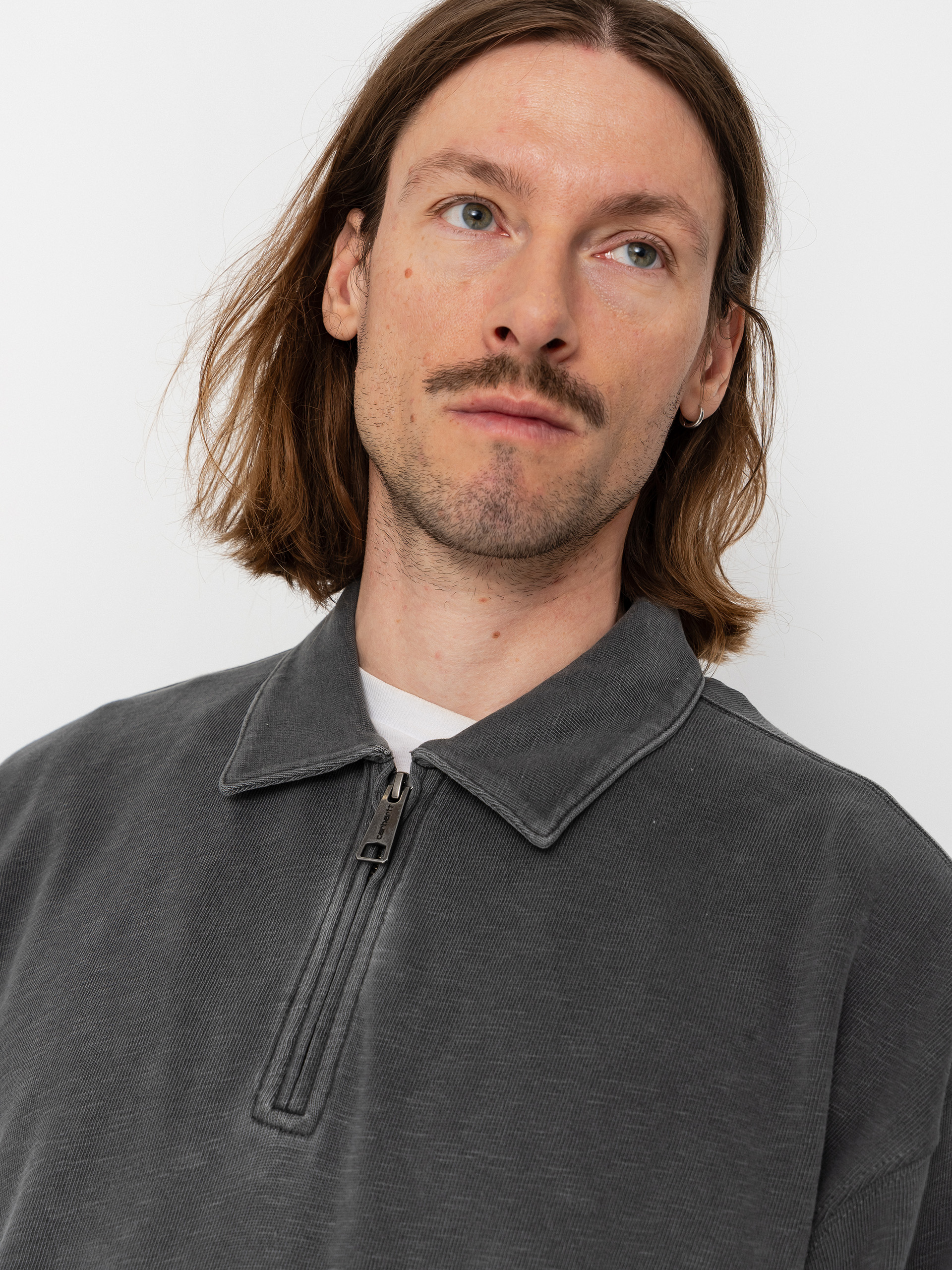 Світшот Carhartt WIP Harper Polo (black)
