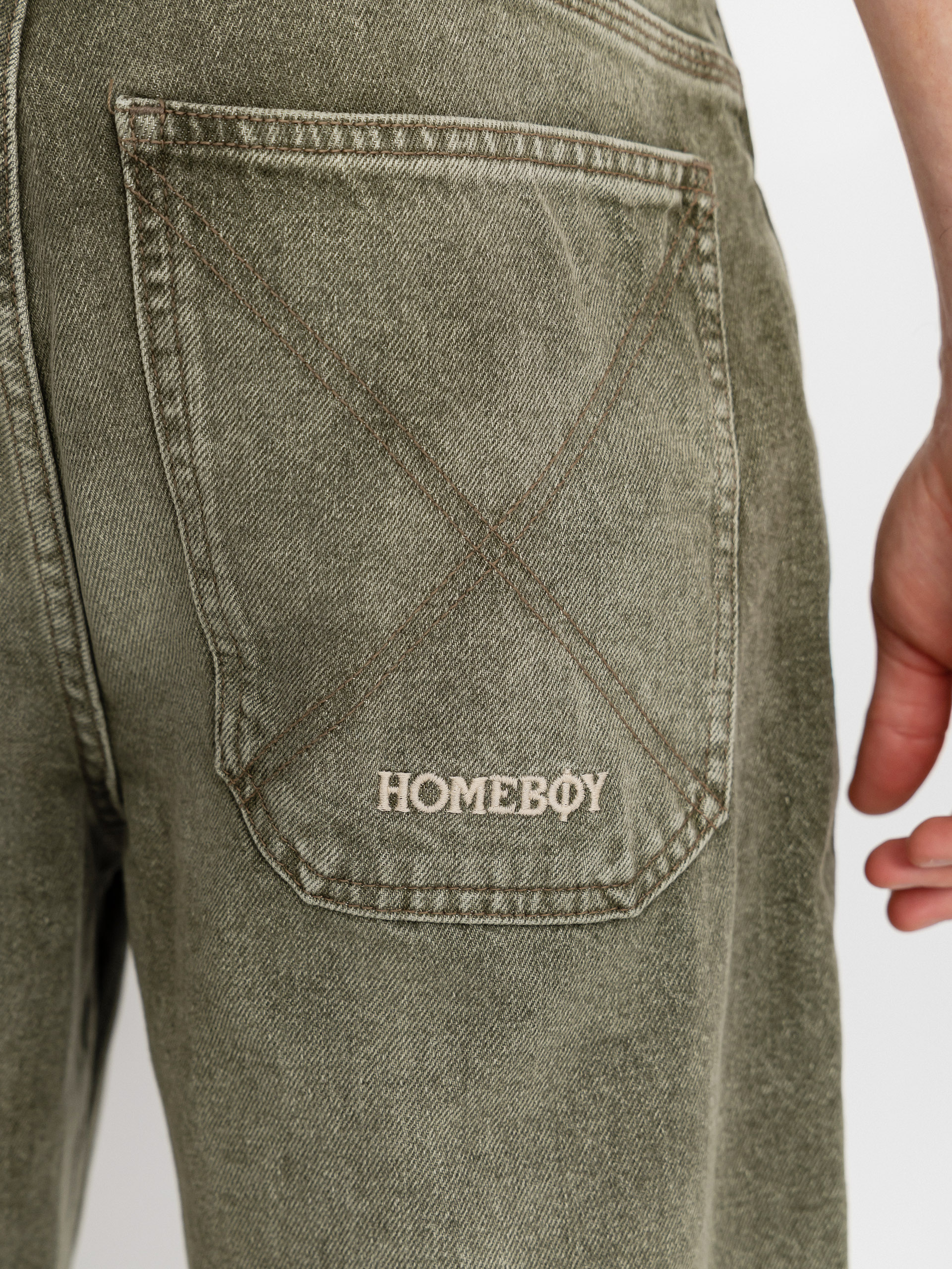 Штани Homeboy X Tra Baggy Dye Denim (washed green)