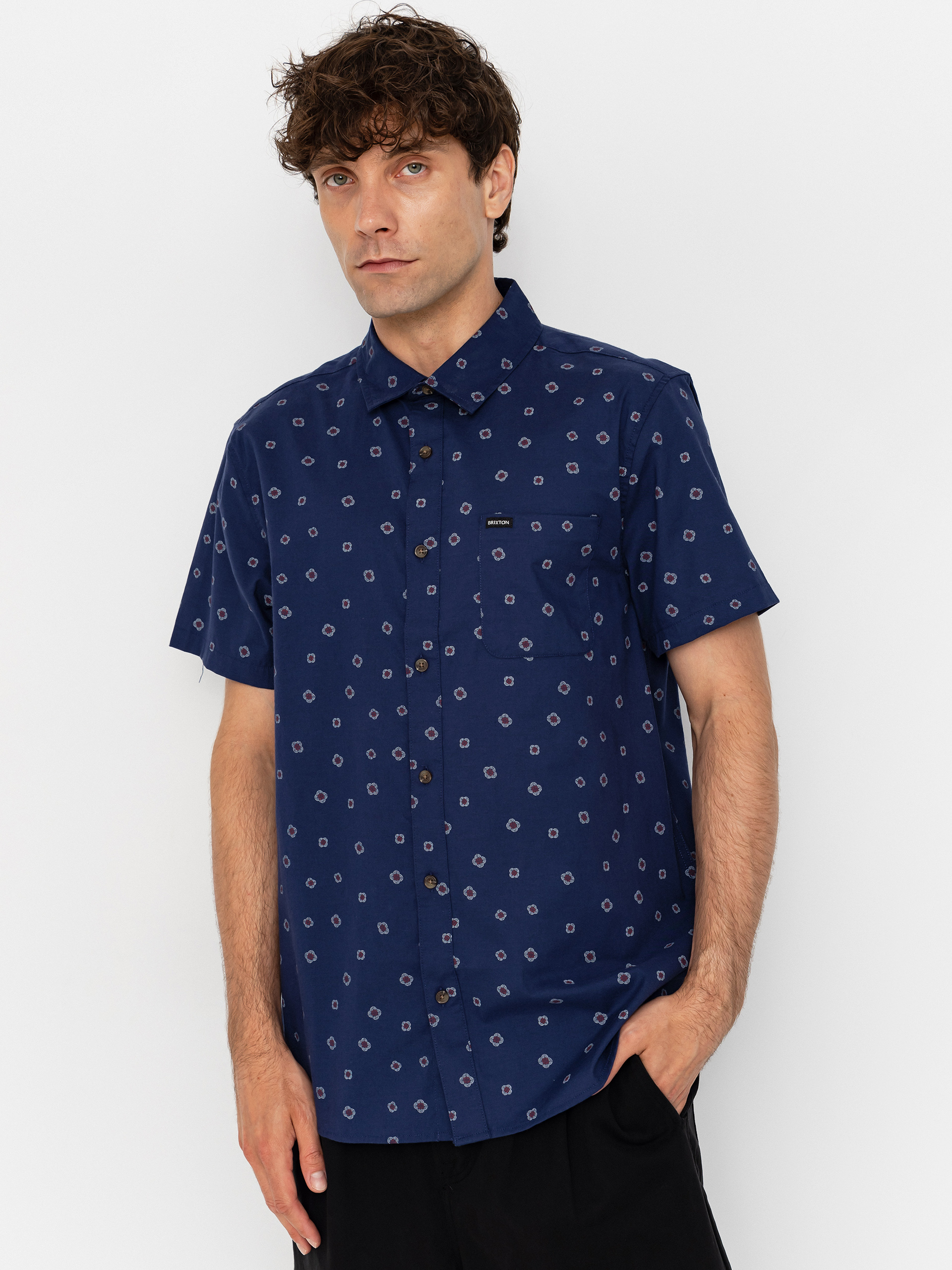 u0421u043eu0440u043eu0447u043au0430 Brixton Charter Print (midnight blue geo)