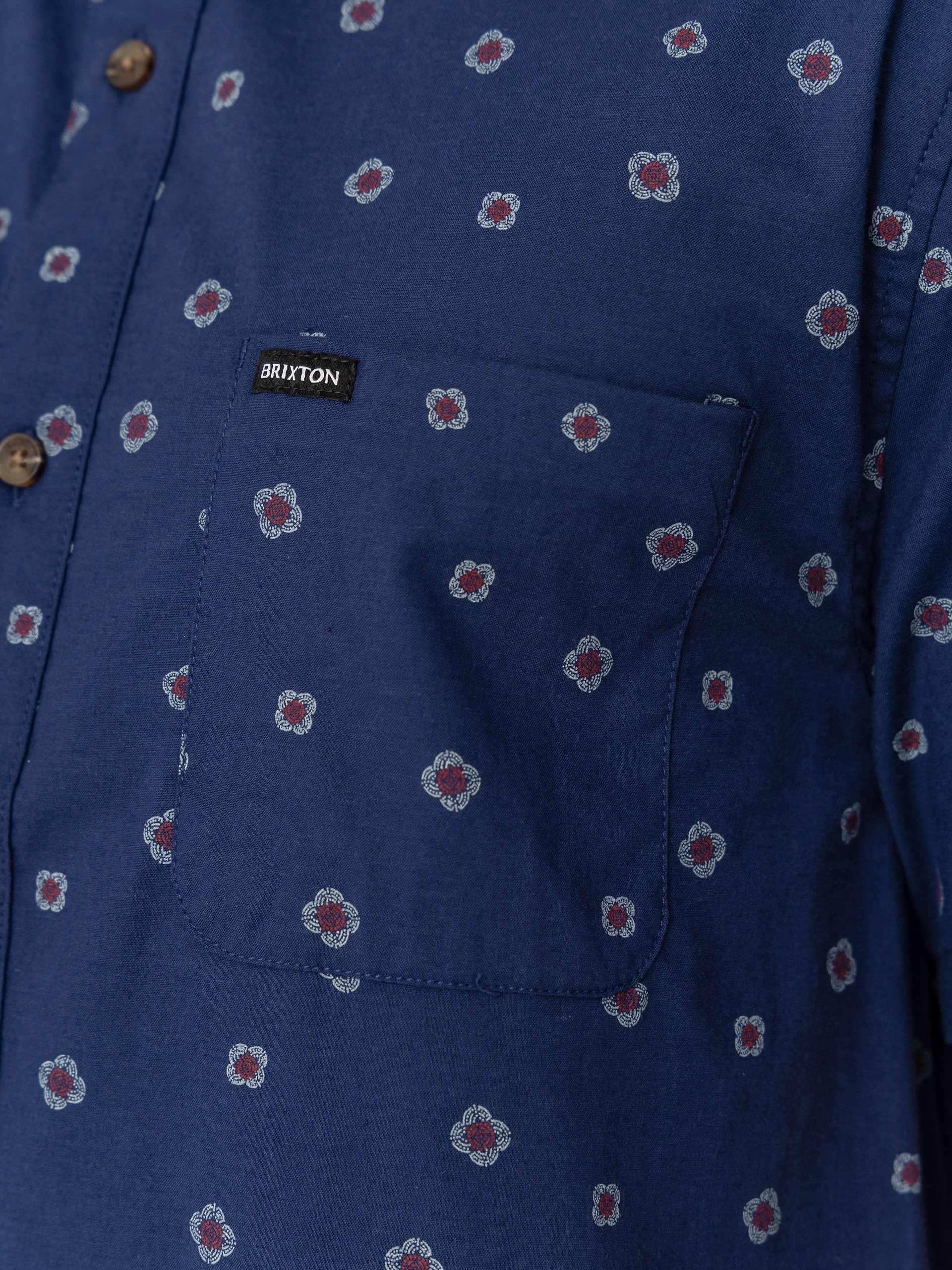 Сорочка Brixton Charter Print (midnight blue geo)
